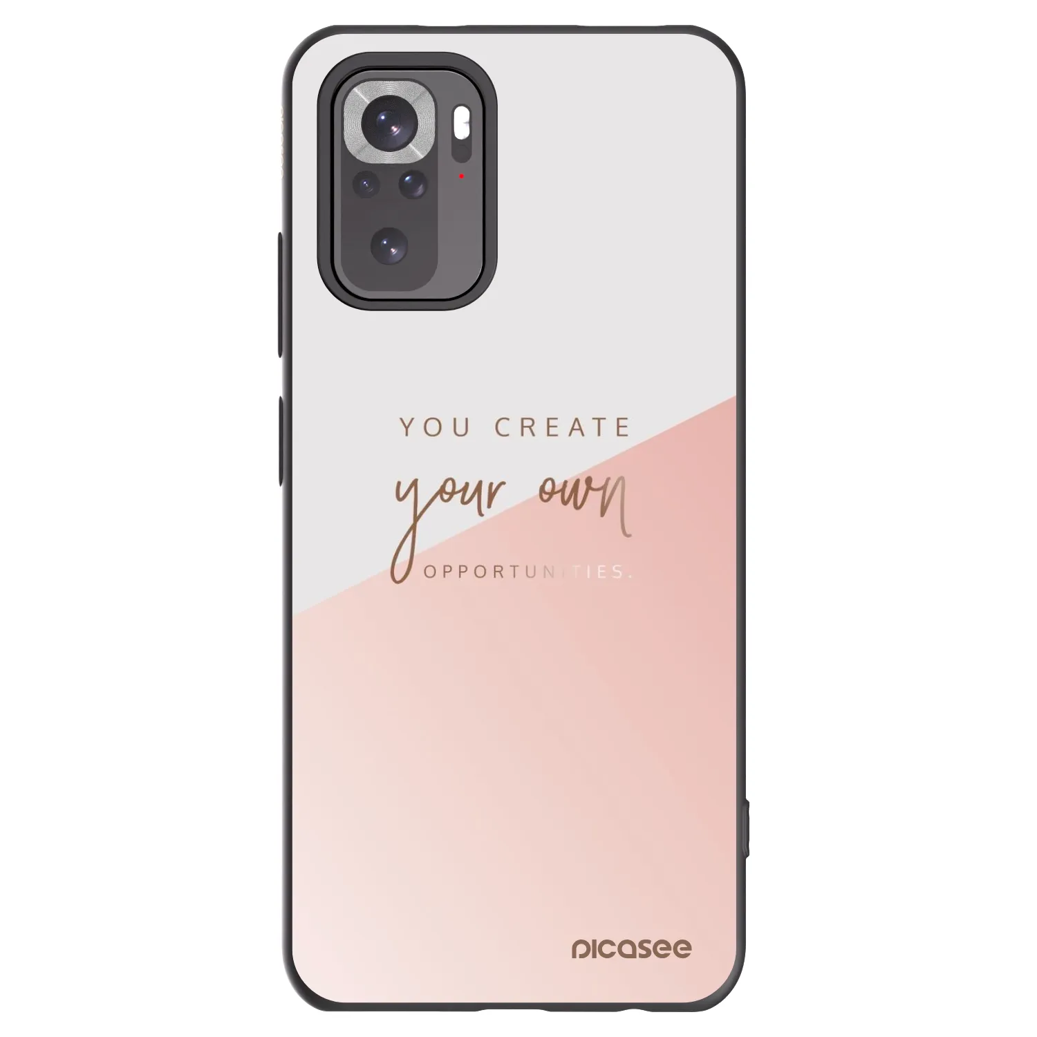 Picasee Μαύρη θήκη σιλικόνης για Xiaomi Redmi Note 11S 4G - You create your own opportunities