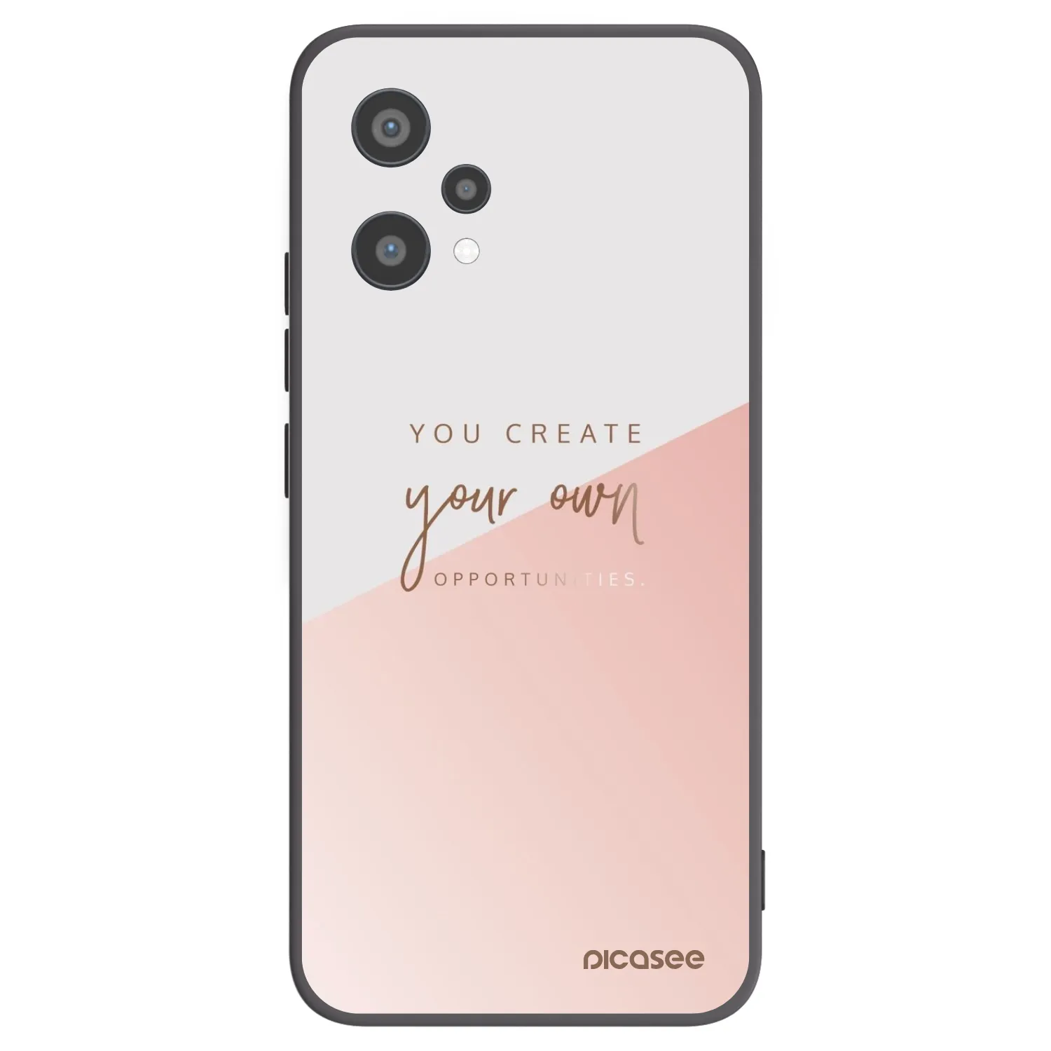 Picasee Μαύρη θήκη σιλικόνης για Realme 9 Pro 5G - You create your own opportunities