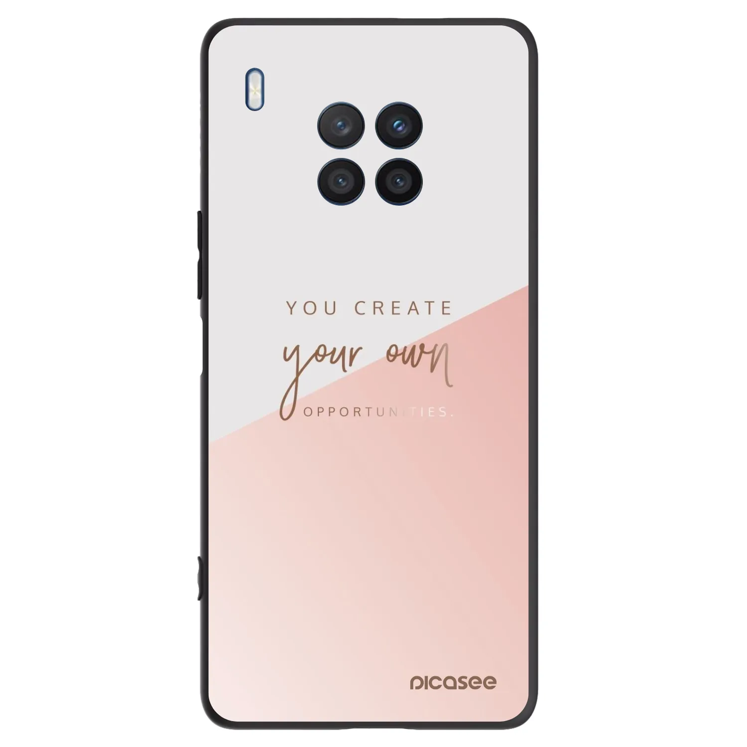 Picasee Μαύρη θήκη σιλικόνης για Honor 50 Lite - You create your own opportunities