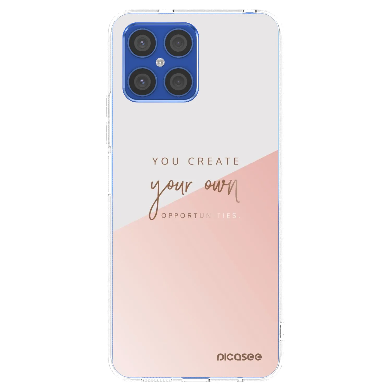Picasee διαφανής θήκη σιλικόνης Honor X8 4G - You create your own opportunities