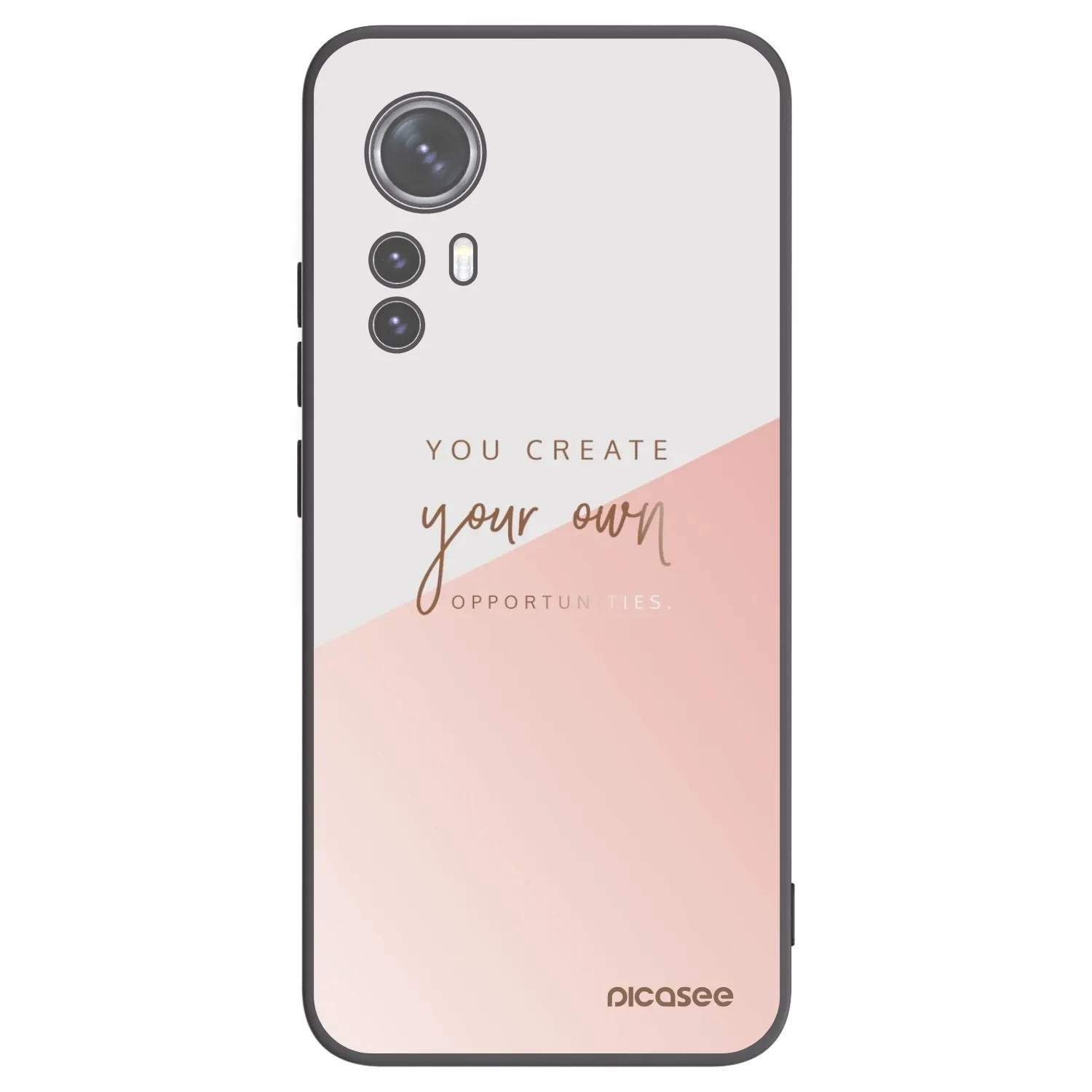 Picasee Μαύρη θήκη σιλικόνης για Xiaomi 12X - You create your own opportunities