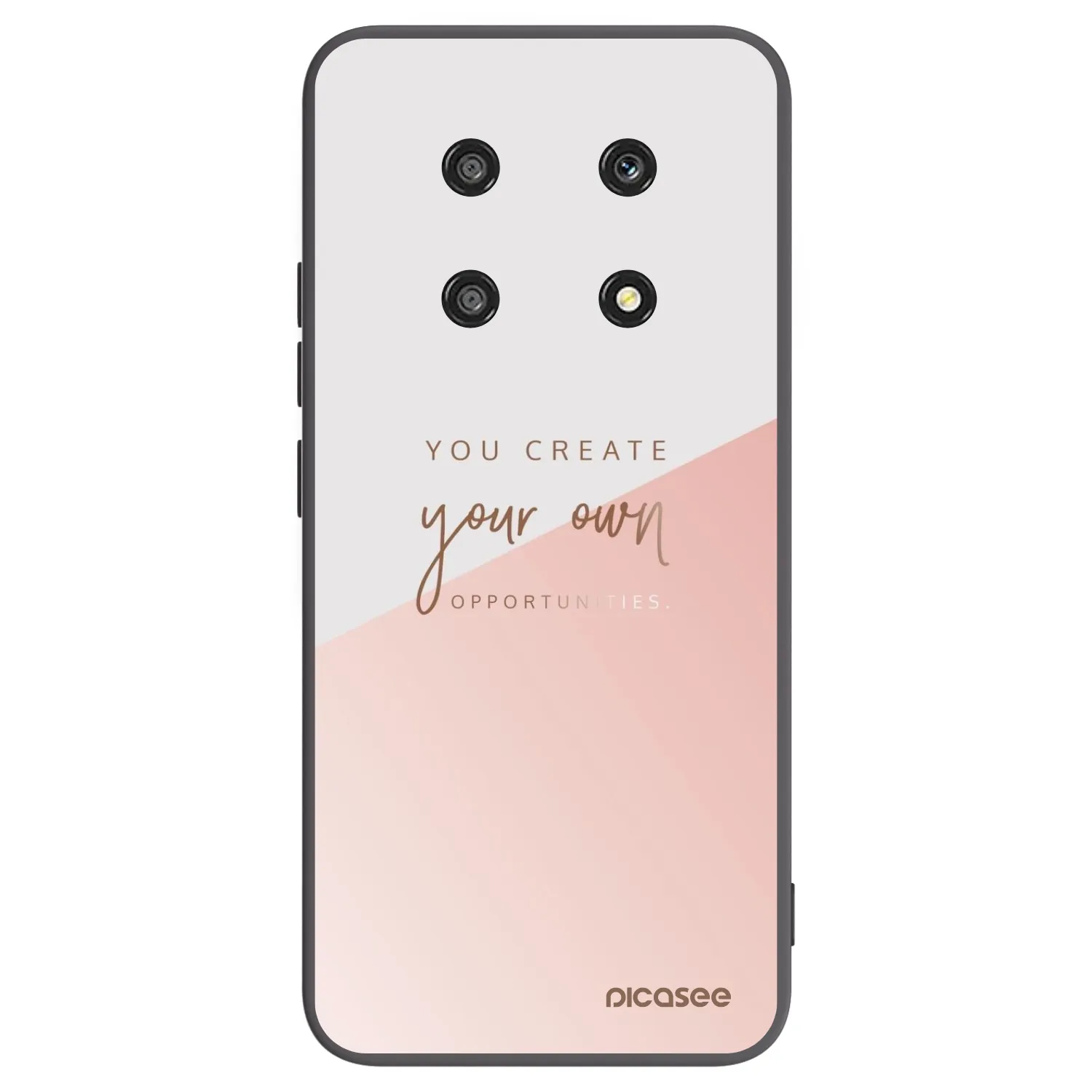 Picasee Μαύρη θήκη σιλικόνης για Honor Magic4 Lite 5G - You create your own opportunities