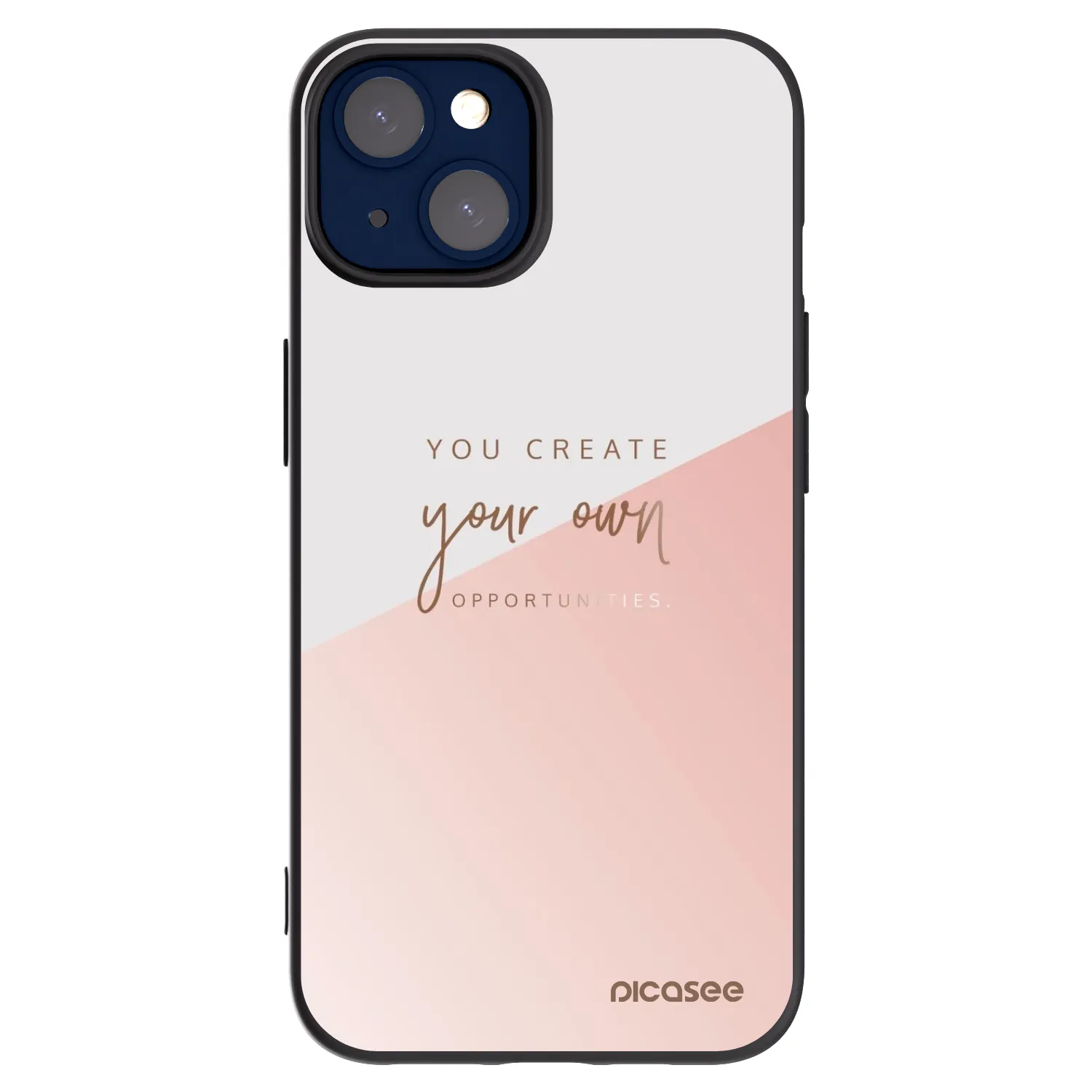 Picasee Μαύρη θήκη σιλικόνης για Apple iPhone 14 - You create your own opportunities