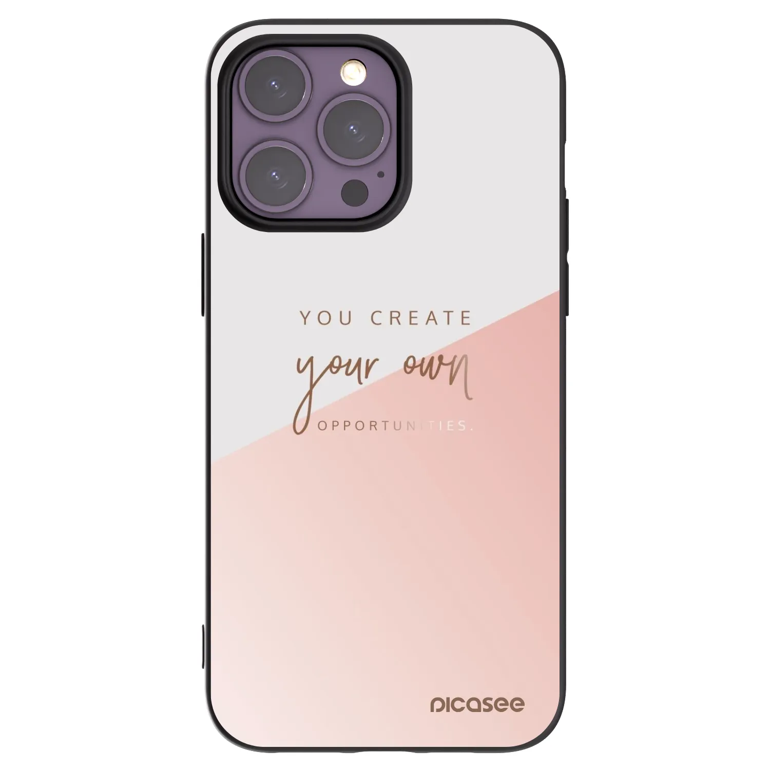 Picasee Μαύρη θήκη σιλικόνης για Apple iPhone 14 Pro Max - You create your own opportunities