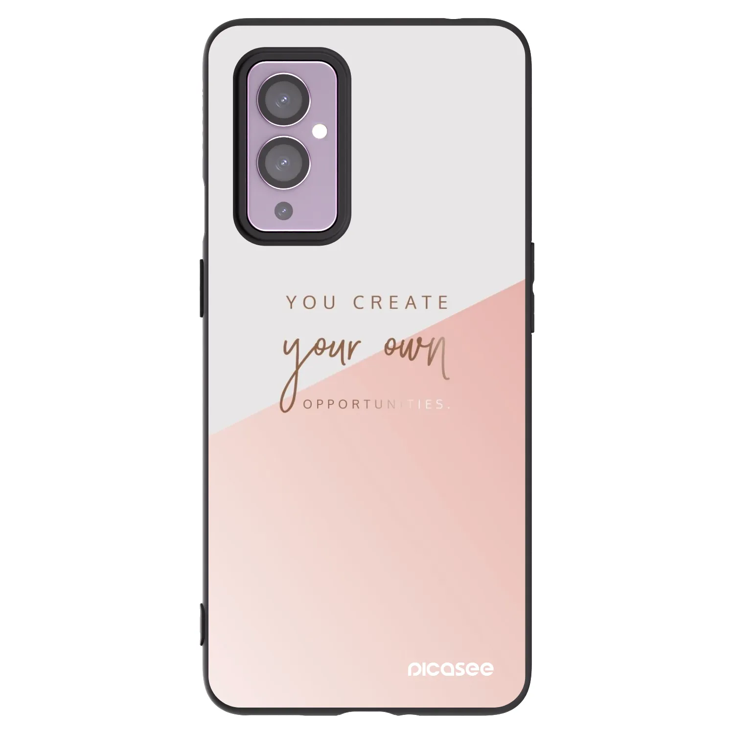 Picasee Μαύρη θήκη σιλικόνης για OnePlus 9 - You create your own opportunities