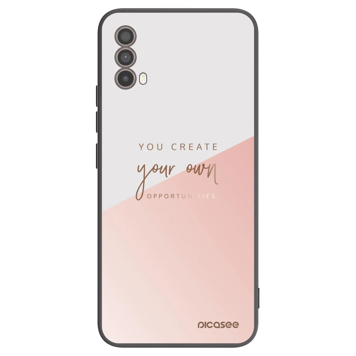 Picasee Μαύρη θήκη σιλικόνης για Motorola Moto E40 - You create your own opportunities