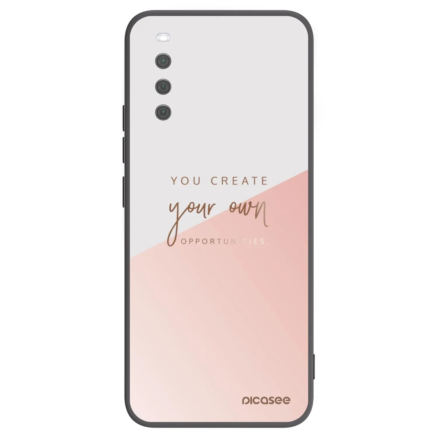 Picasee Μαύρη θήκη σιλικόνης για Sony Xperia 10 III - You create your own opportunities