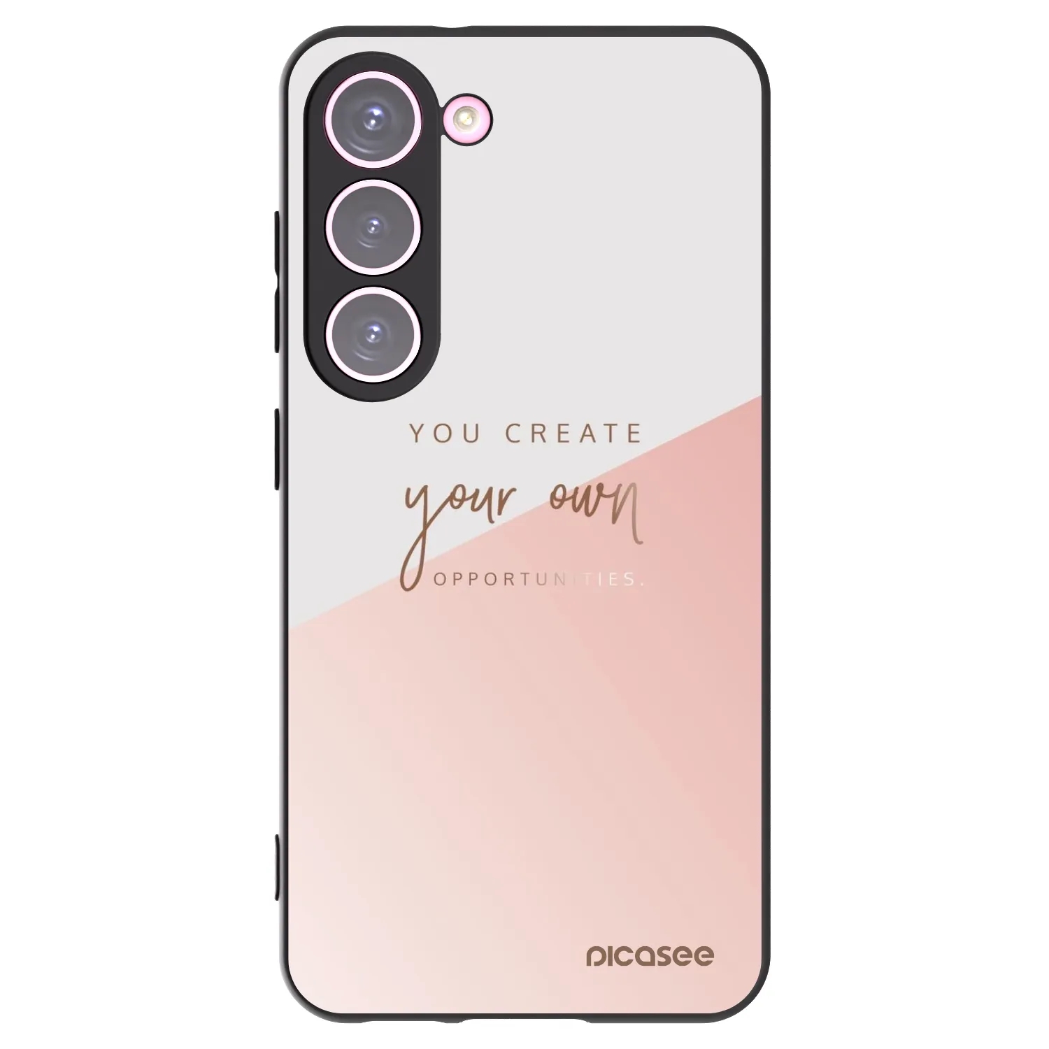 Picasee Μαύρη θήκη σιλικόνης για Samsung Galaxy S23 5G - You create your own opportunities