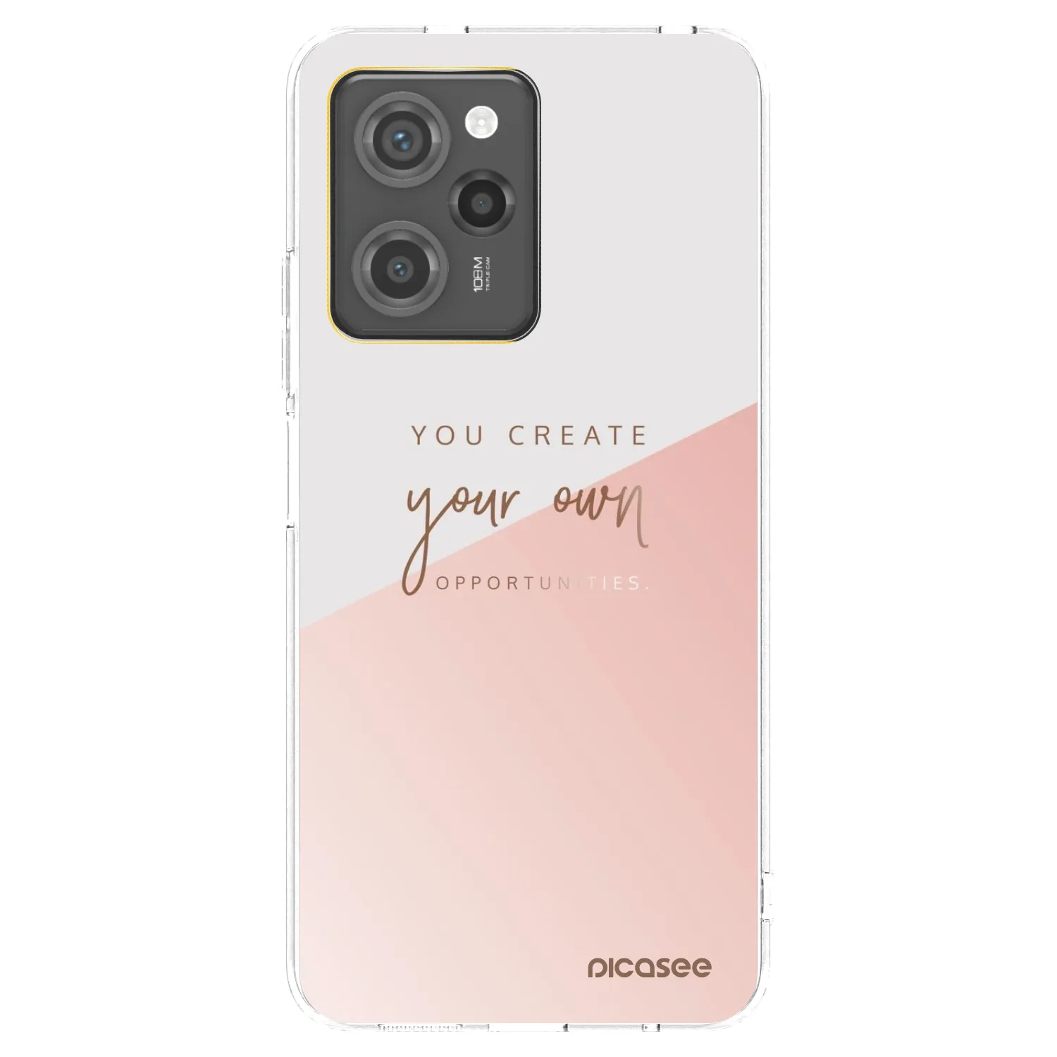 Picasee Μαύρη θήκη σιλικόνης για Xiaomi Poco X5 Pro - You create your own opportunities