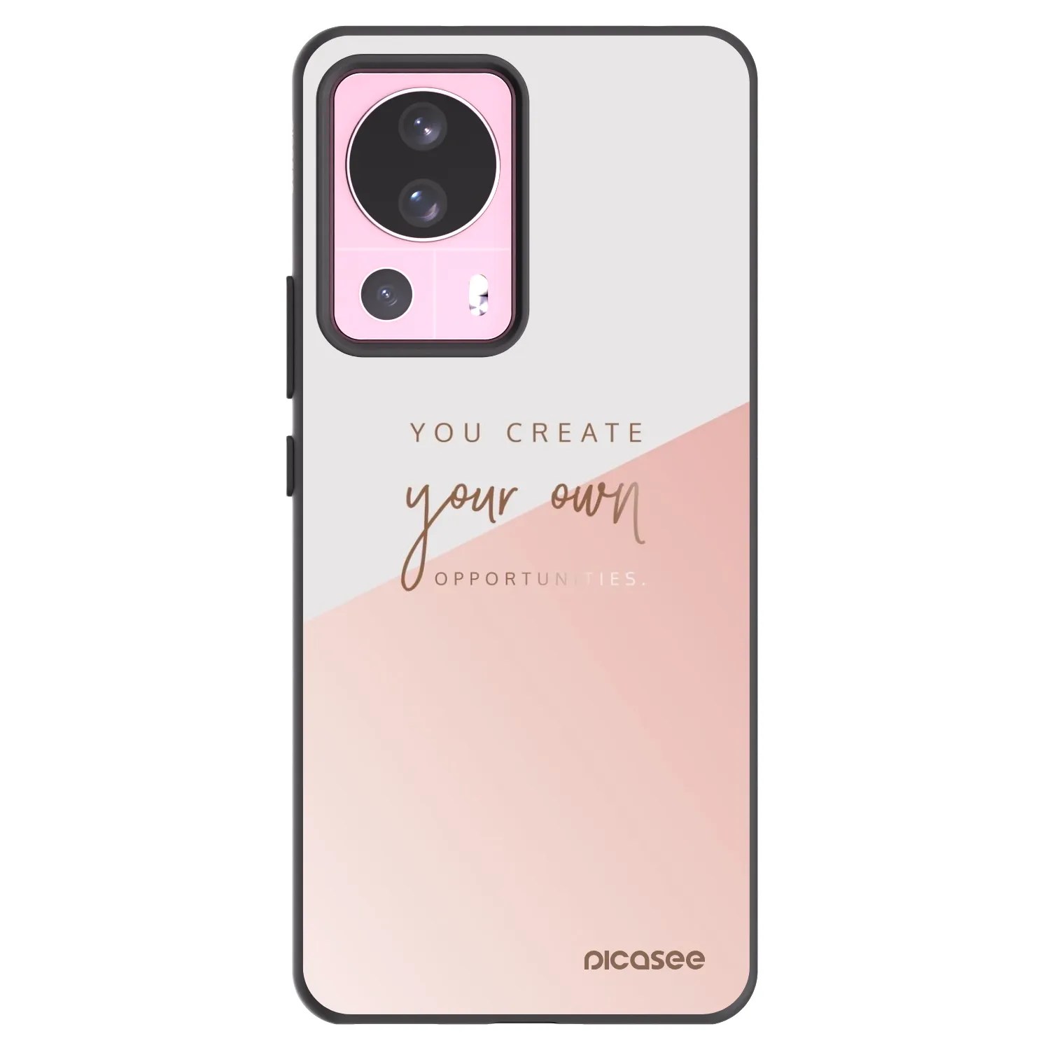 Picasee Μαύρη θήκη σιλικόνης για Xiaomi 13 Lite - You create your own opportunities