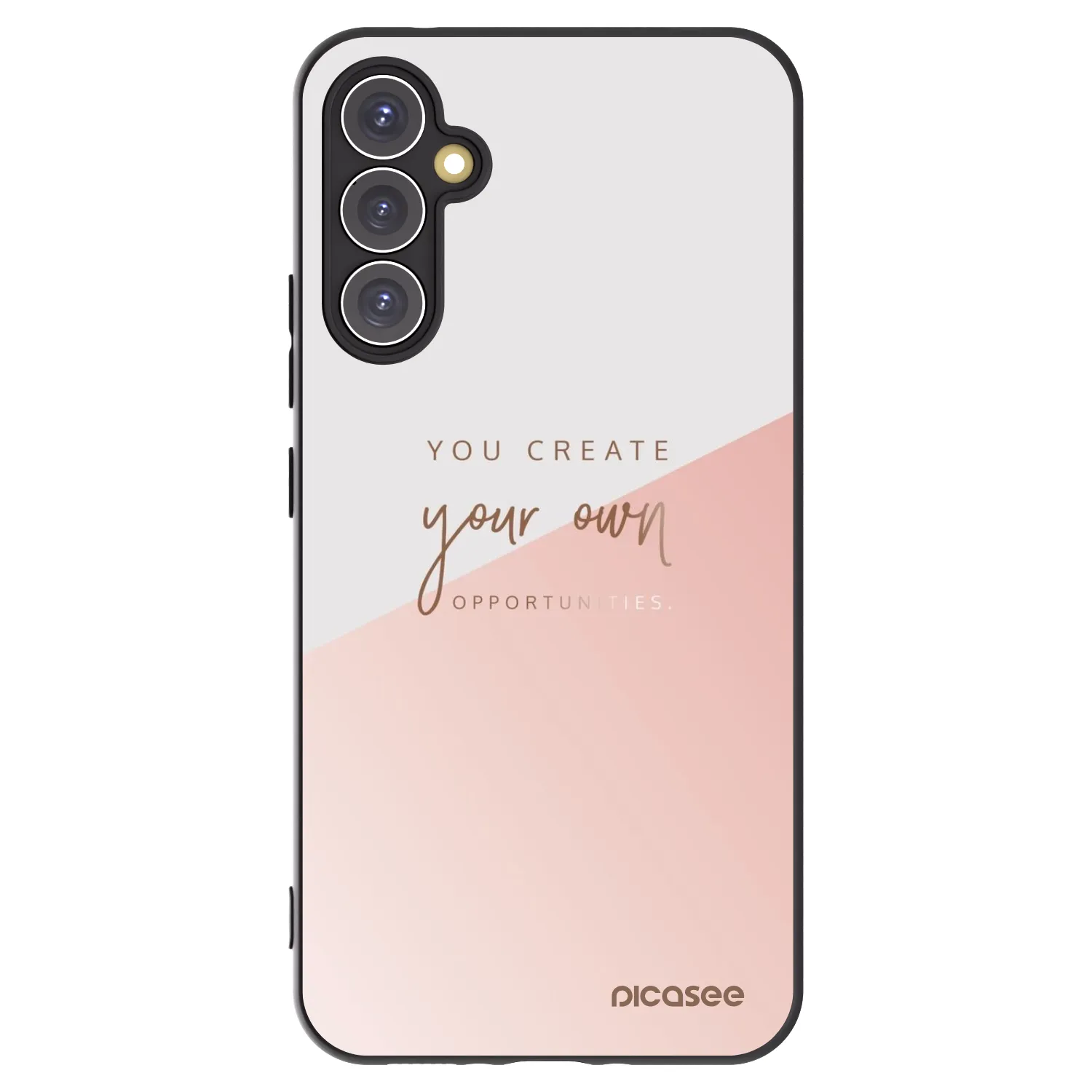 Picasee Μαύρη θήκη σιλικόνης για Samsung Galaxy A34 5G A346B - You create your own opportunities