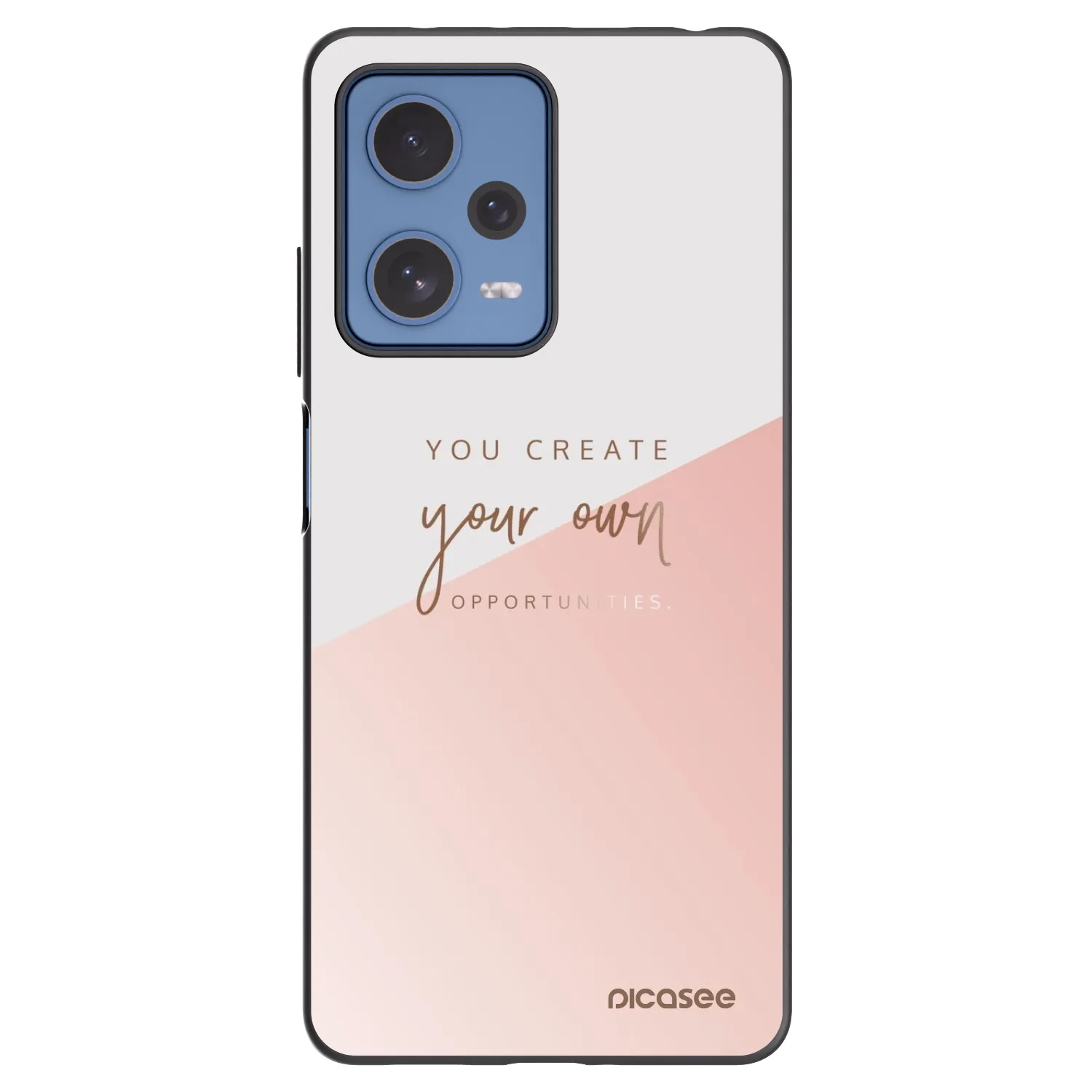 Picasee Μαύρη θήκη σιλικόνης για Xiaomi Redmi Note 12 Pro 5G - You create your own opportunities