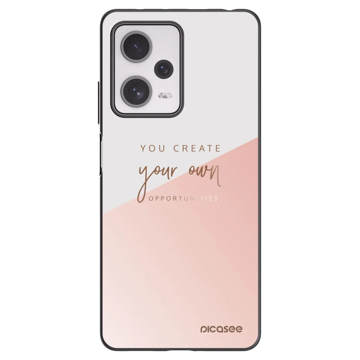Picasee Μαύρη θήκη σιλικόνης για Xiaomi Redmi Note 12 Pro+ 5G - You create your own opportunities