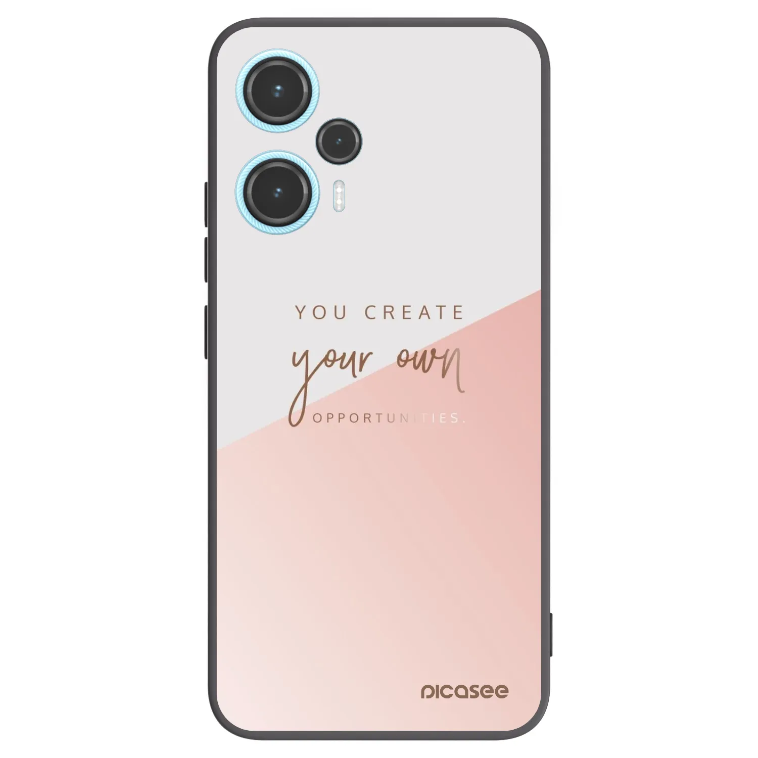 Picasee Μαύρη θήκη σιλικόνης για Xiaomi Poco F5 - You create your own opportunities