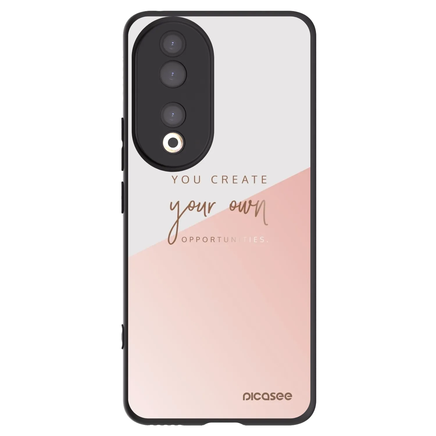 Picasee Μαύρη θήκη σιλικόνης για Honor 90 5G - You create your own opportunities