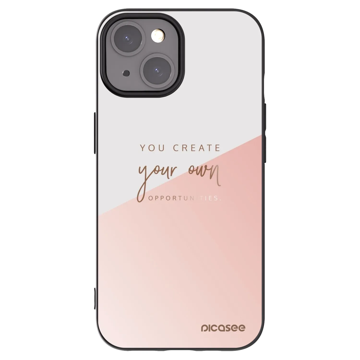 Picasee Μαύρη θήκη σιλικόνης για Apple iPhone 15 - You create your own opportunities