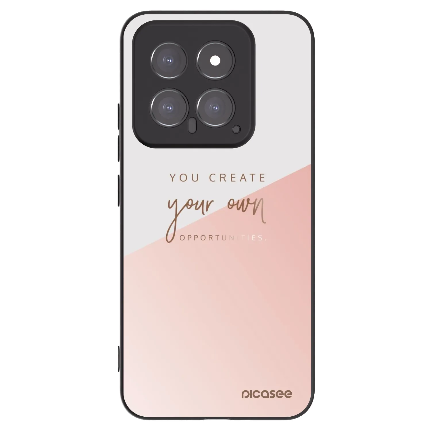 Picasee Μαύρη θήκη σιλικόνης για Xiaomi 14 - You create your own opportunities