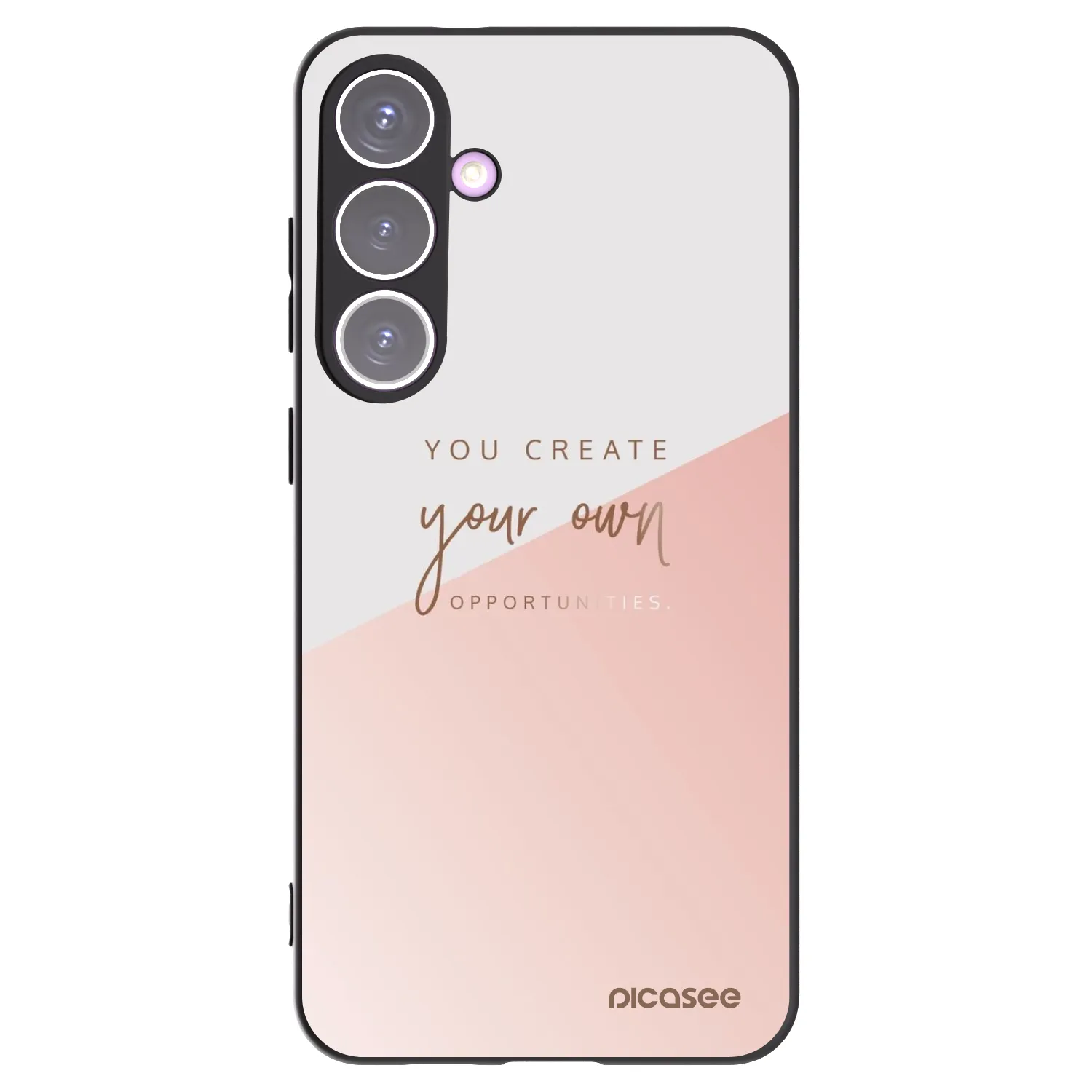 Picasee Μαύρη θήκη σιλικόνης για Samsung Galaxy S24+ S926B 5G - You create your own opportunities