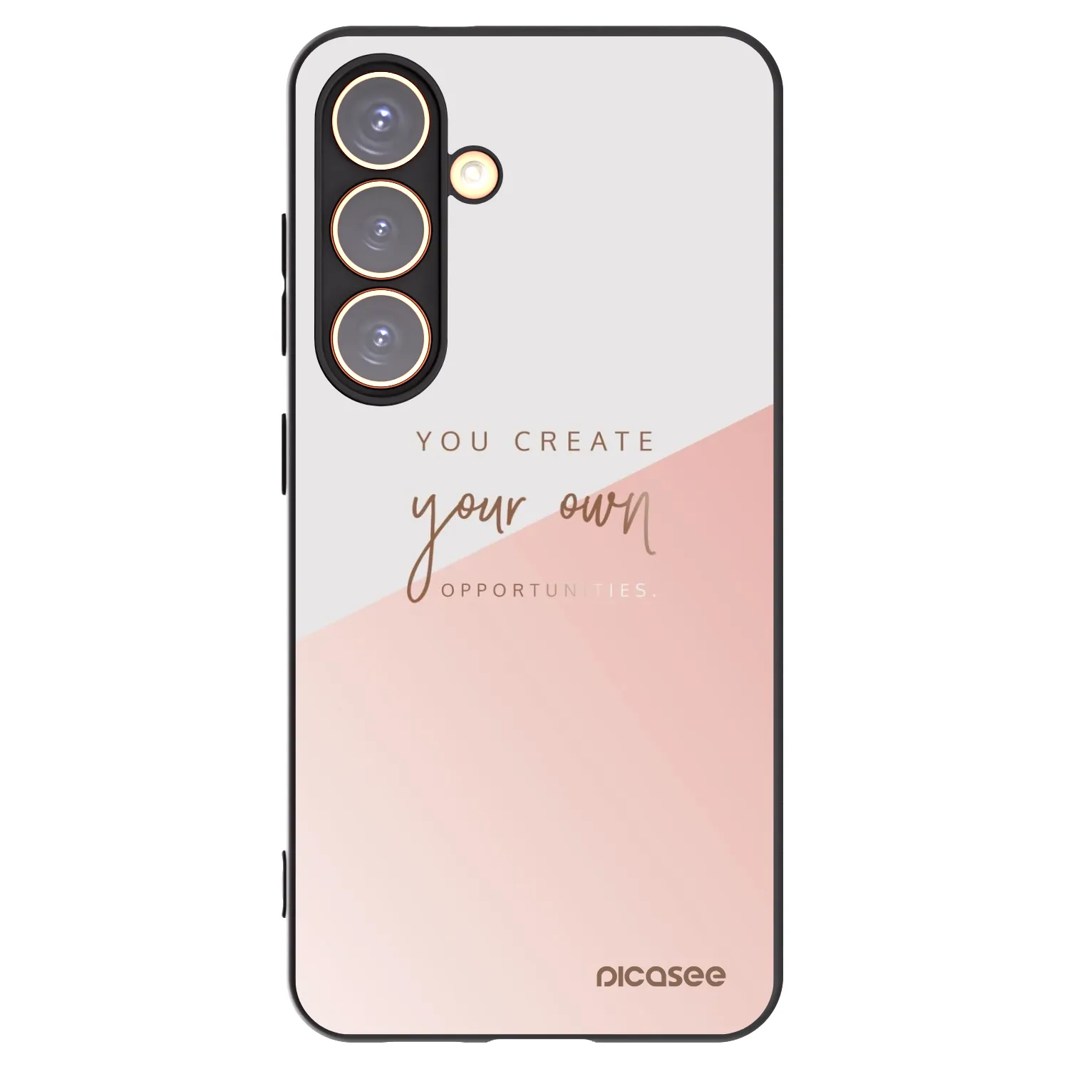 Picasee Μαύρη θήκη σιλικόνης για Samsung Galaxy S24 S921B 5G - You create your own opportunities