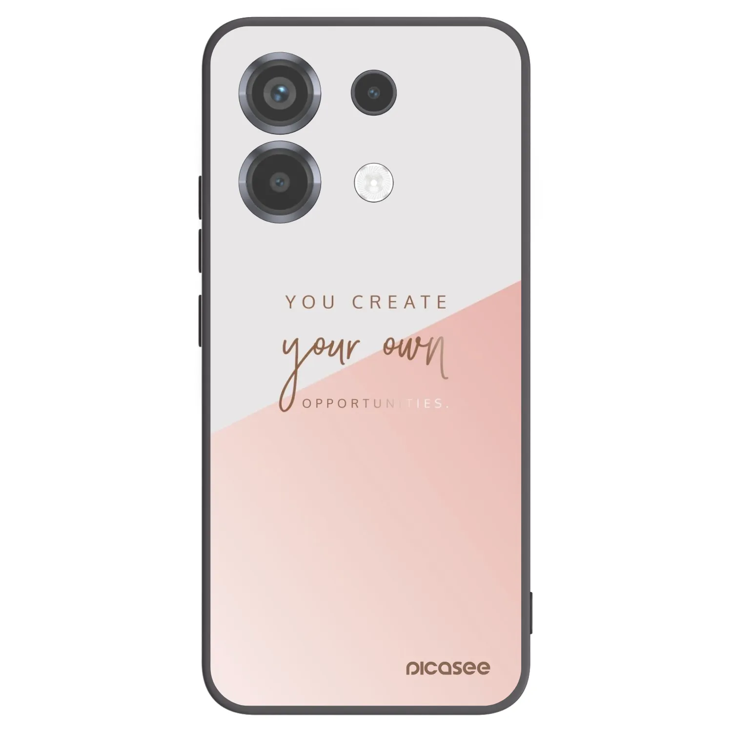 Picasee Μαύρη θήκη σιλικόνης για Xiaomi Poco X6 - You create your own opportunities