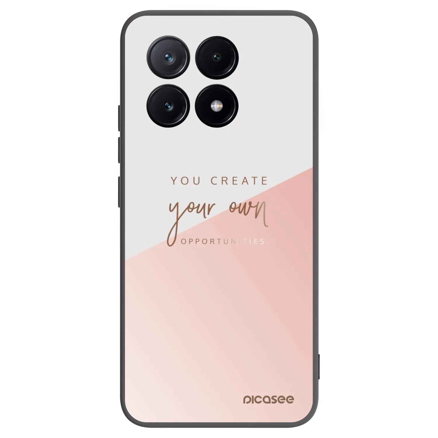Picasee Μαύρη θήκη σιλικόνης για Xiaomi Poco X6 Pro - You create your own opportunities