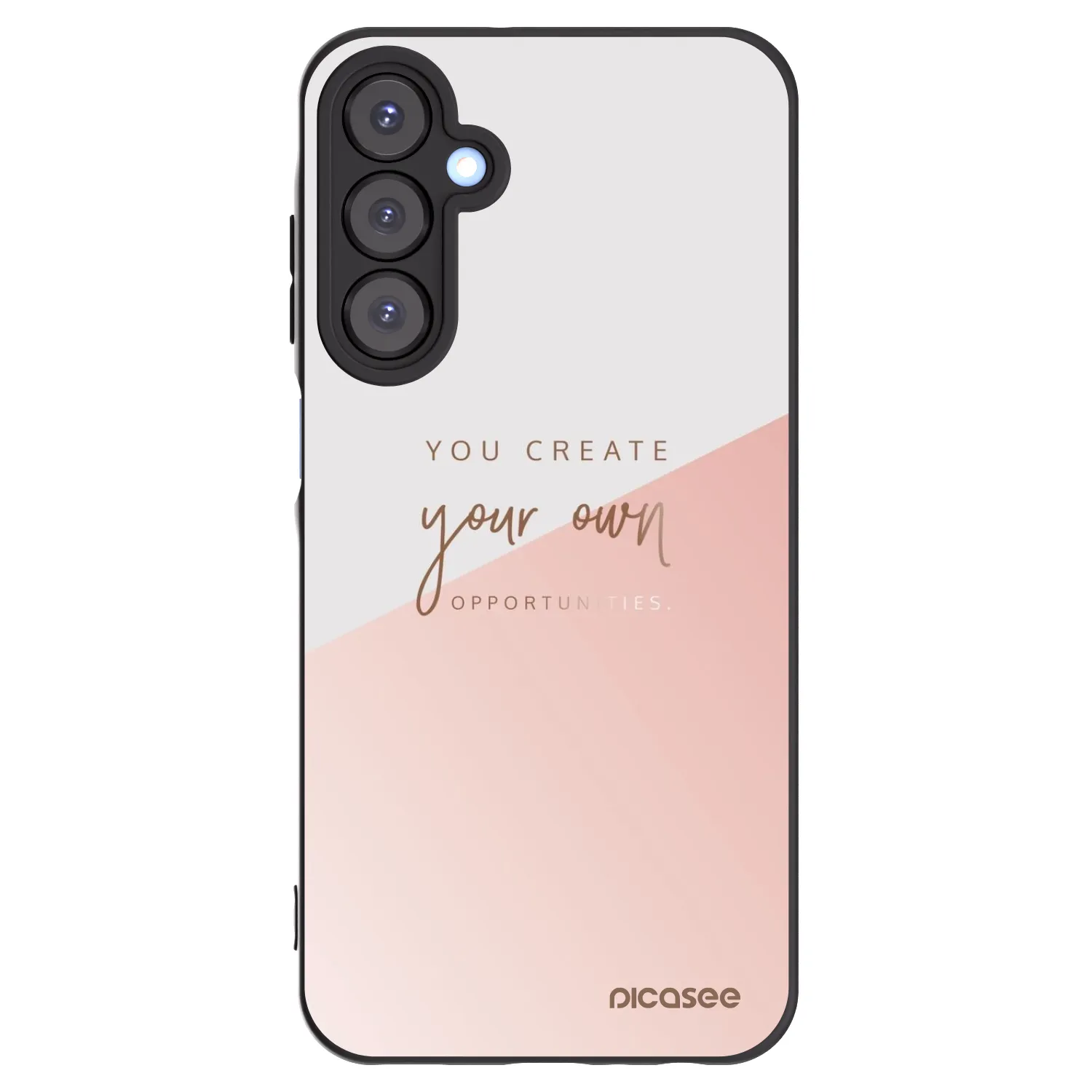 Picasee Μαύρη θήκη σιλικόνης για Samsung Galaxy A25 A256B 5G - You create your own opportunities