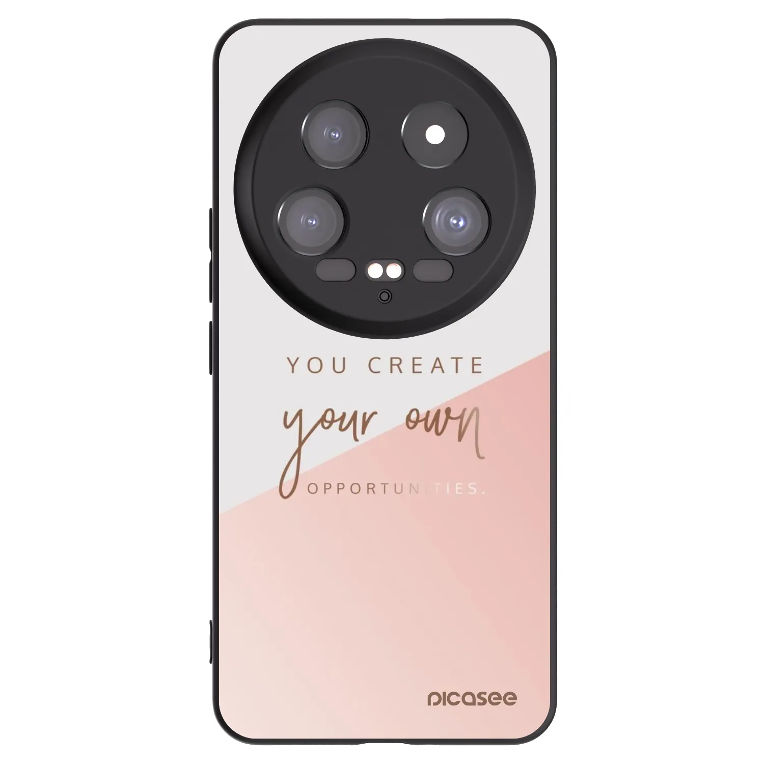 Picasee Μαύρη θήκη σιλικόνης για Xiaomi 14 Ultra - You create your own opportunities