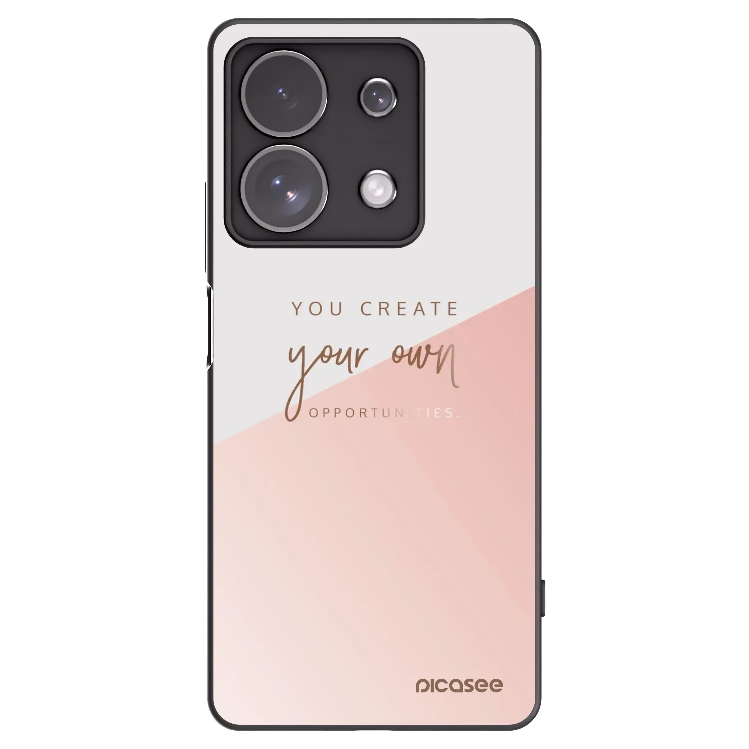 Picasee Μαύρη θήκη σιλικόνης για Xiaomi Redmi Note 13 Pro 4G - You create your own opportunities