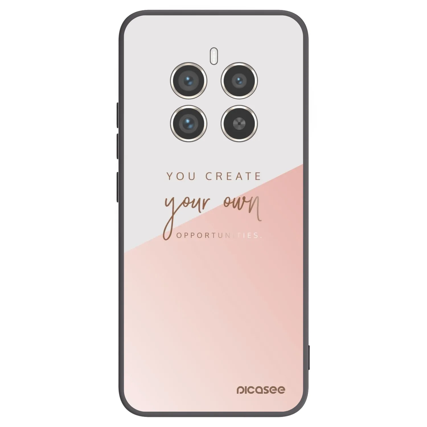 Picasee Μαύρη θήκη σιλικόνης για Realme 12 Pro 5G - You create your own opportunities