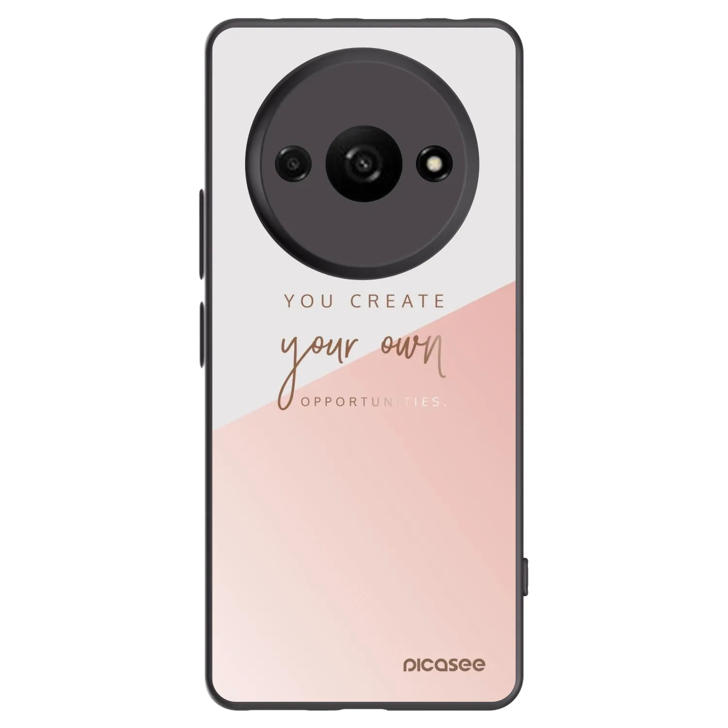 Picasee Μαύρη θήκη σιλικόνης για Xiaomi Redmi A3 - You create your own opportunities