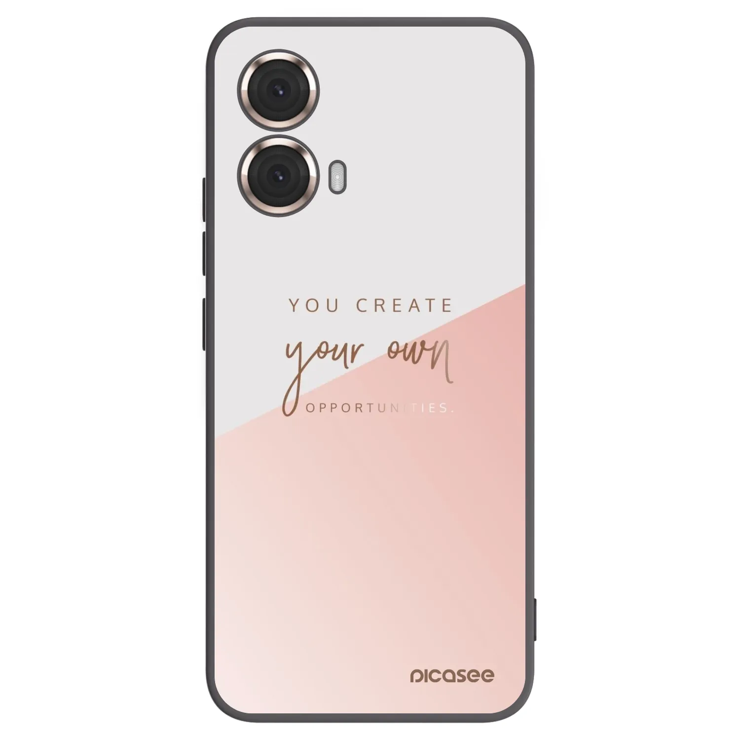 Picasee Μαύρη θήκη σιλικόνης για Motorola Moto G85 - You create your own opportunities
