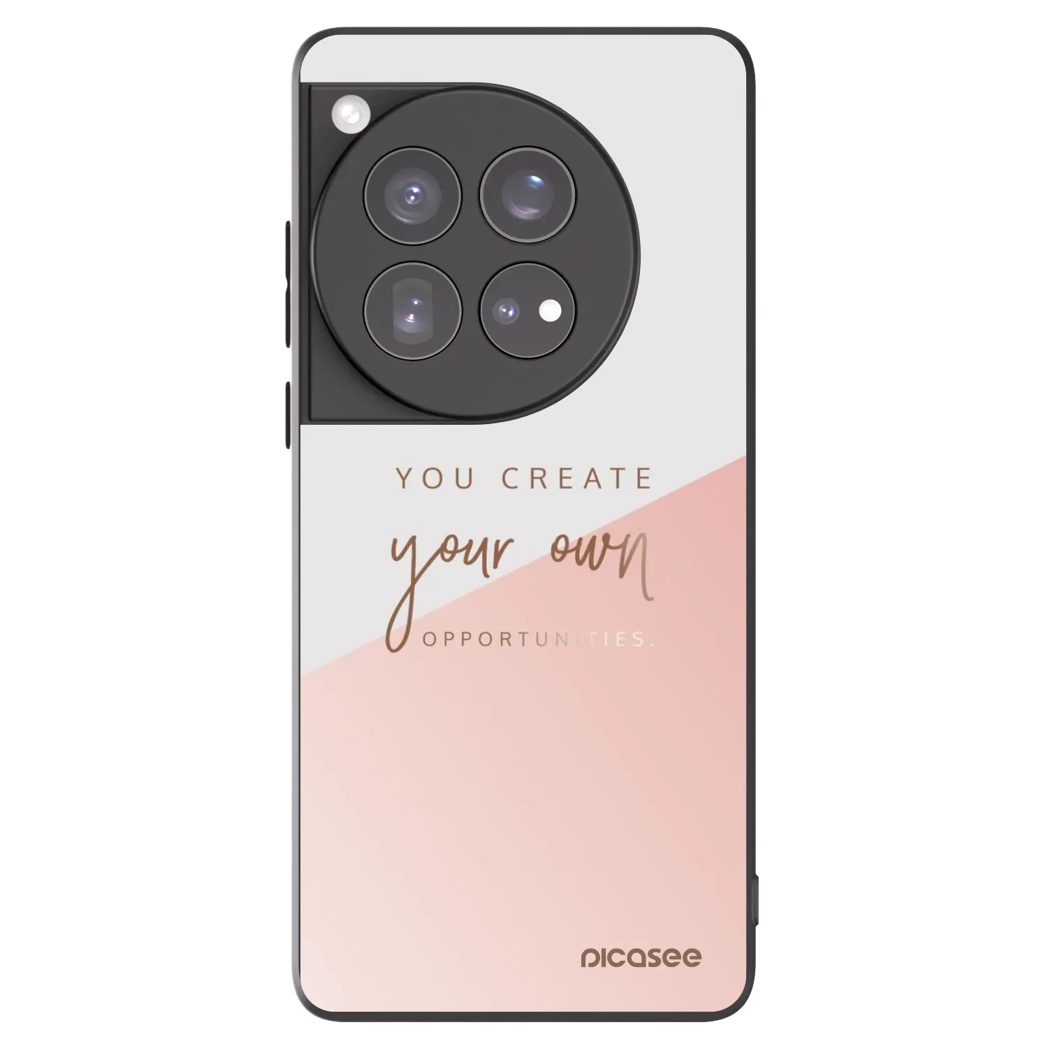 Picasee Μαύρη θήκη σιλικόνης για OnePlus 12 5G - You create your own opportunities