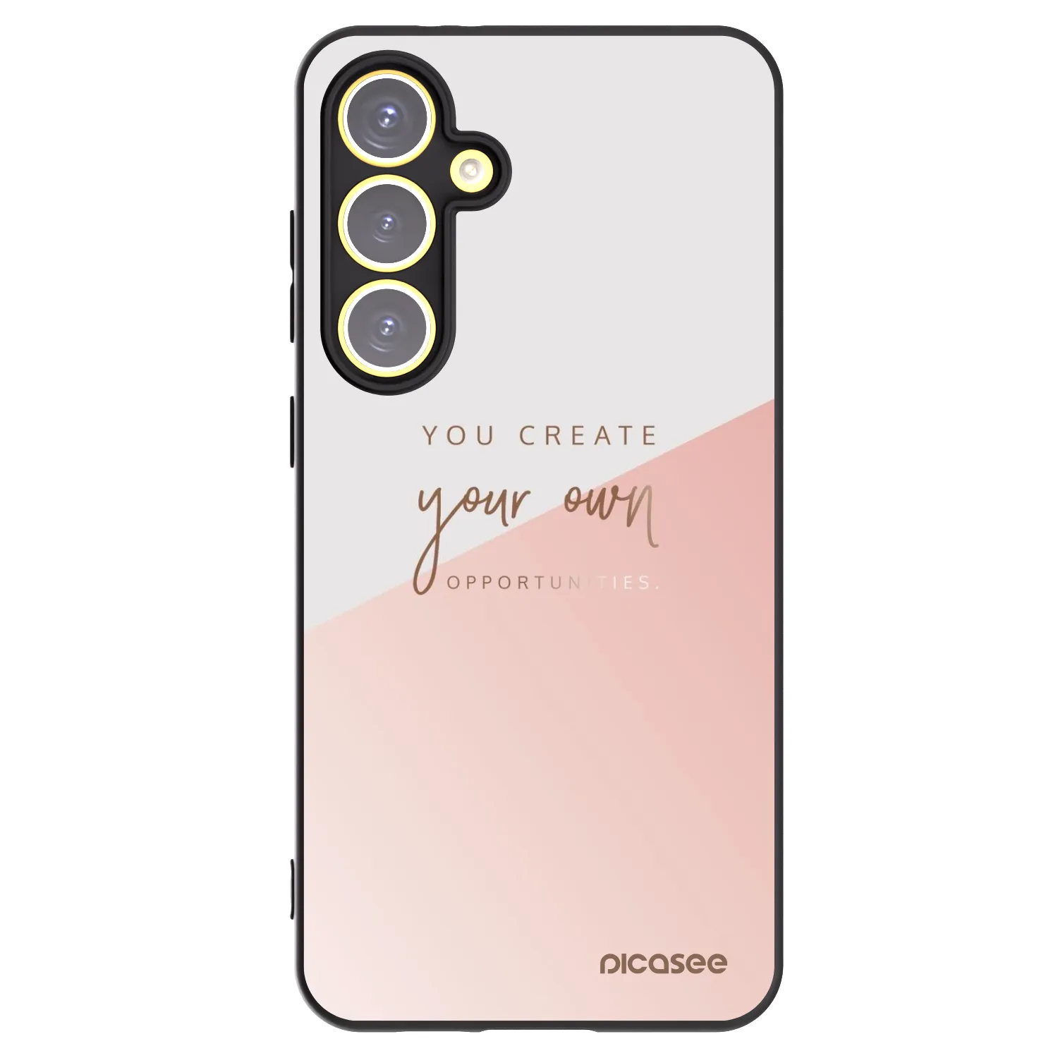 Picasee Μαύρη θήκη σιλικόνης για Samsung Galaxy S24 FE S721B - You create your own opportunities
