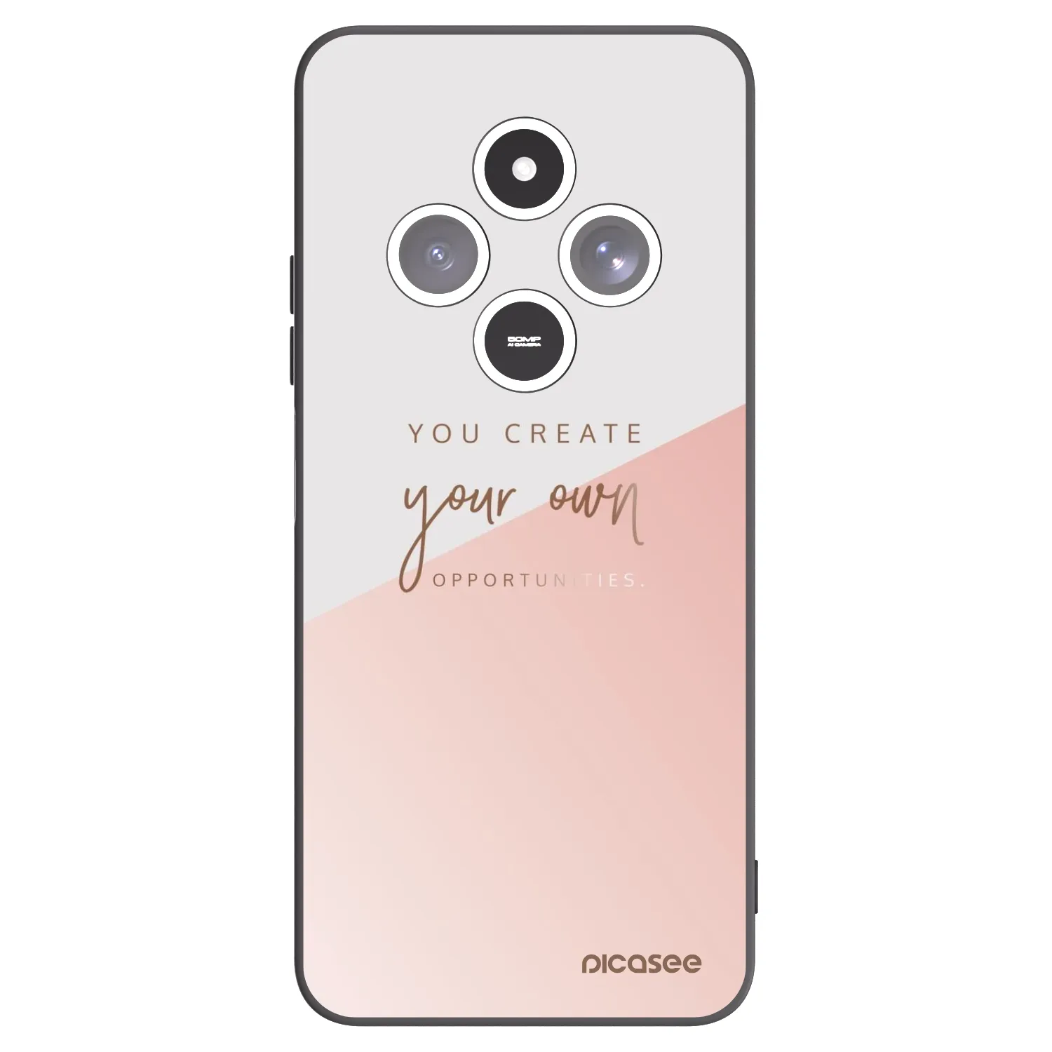 Picasee Μαύρη θήκη σιλικόνης για Xiaomi Redmi 14C - You create your own opportunities