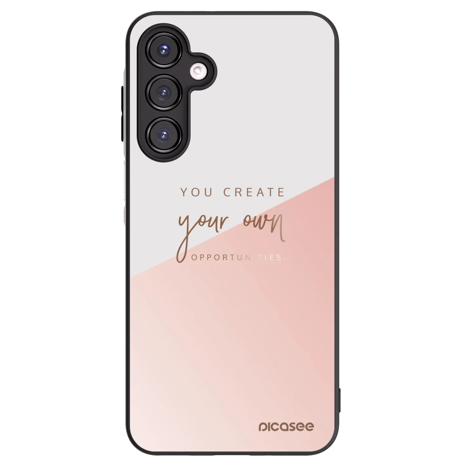 Picasee Μαύρη θήκη σιλικόνης για Samsung Galaxy A16 5G - You create your own opportunities