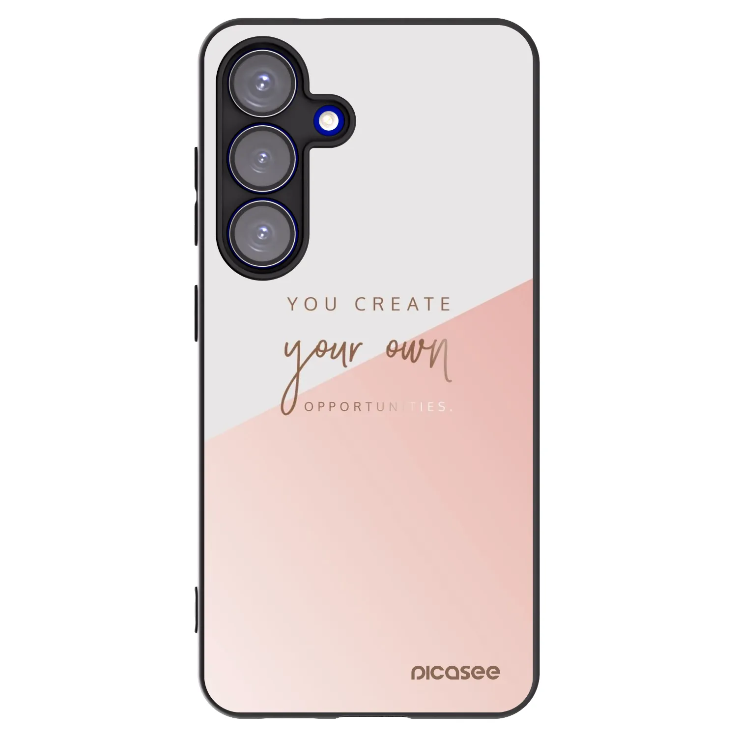 Picasee Μαύρη θήκη σιλικόνης για Samsung Galaxy S25 5G - You create your own opportunities