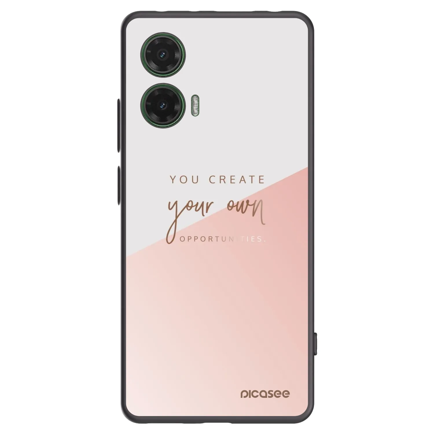 Picasee Μαύρη θήκη σιλικόνης για Motorola Moto G35 5G - You create your own opportunities