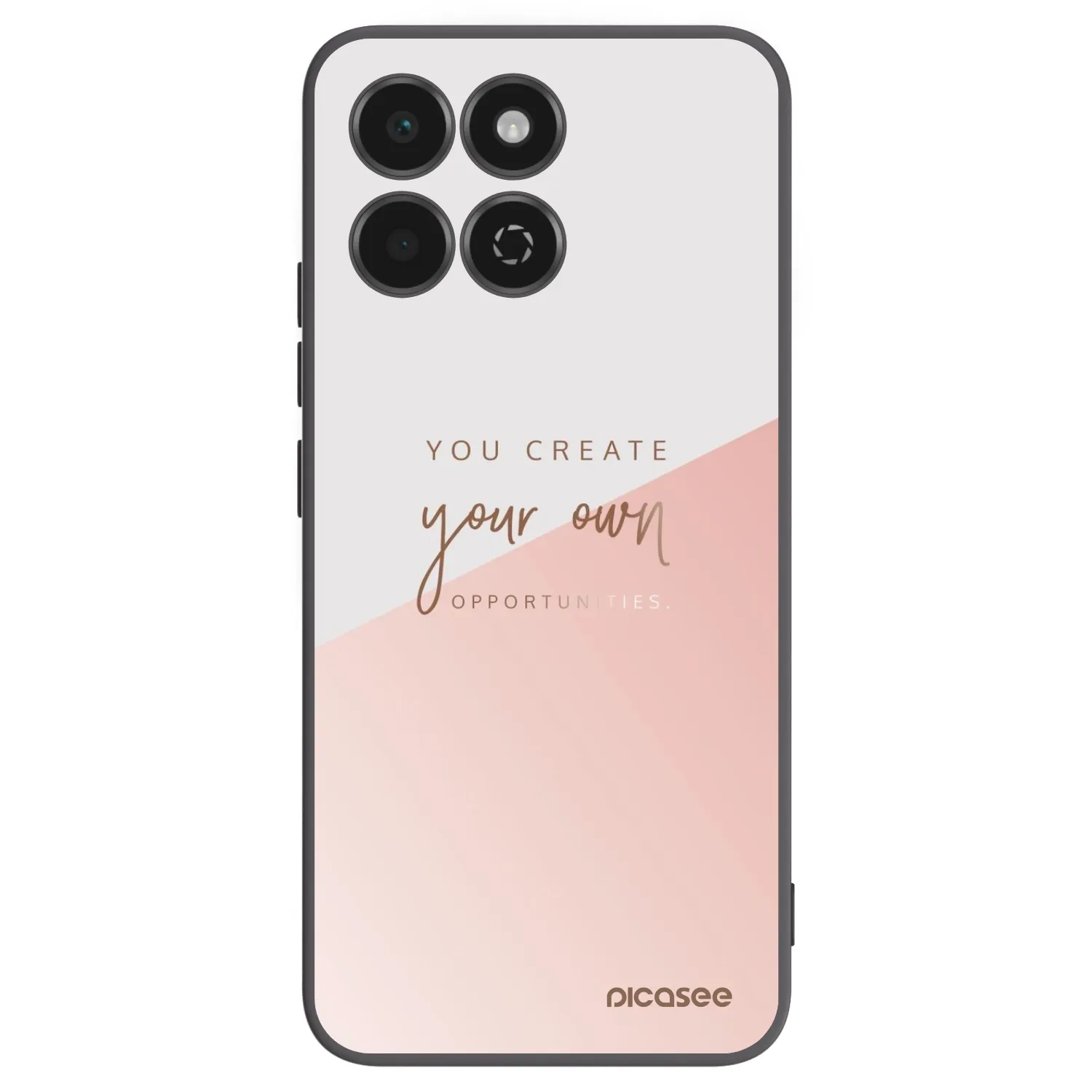 Picasee Μαύρη θήκη σιλικόνης για Honor 200 Smart 5G - You create your own opportunities