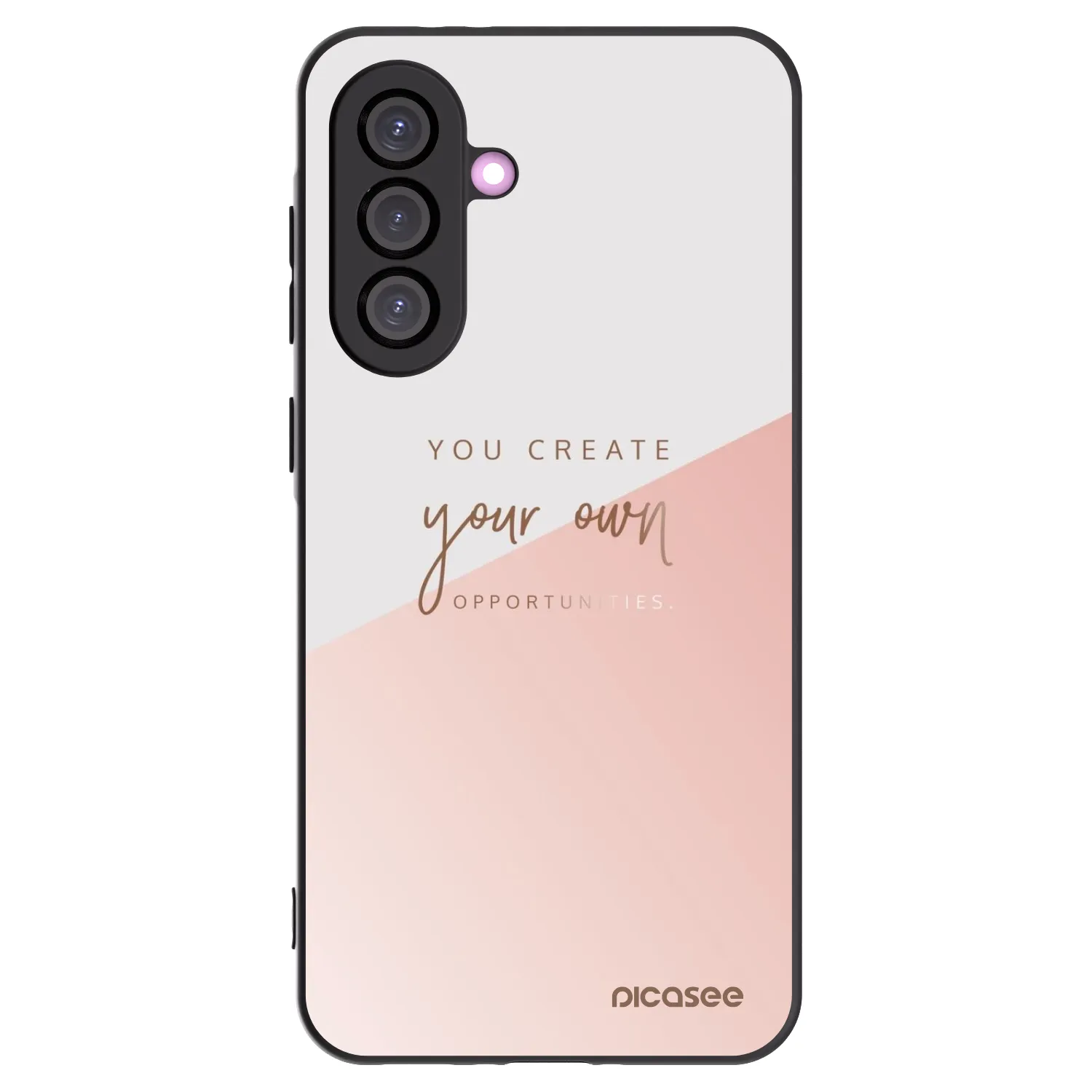 Picasee Μαύρη θήκη σιλικόνης για Samsung Galaxy A36 5G - You create your own opportunities