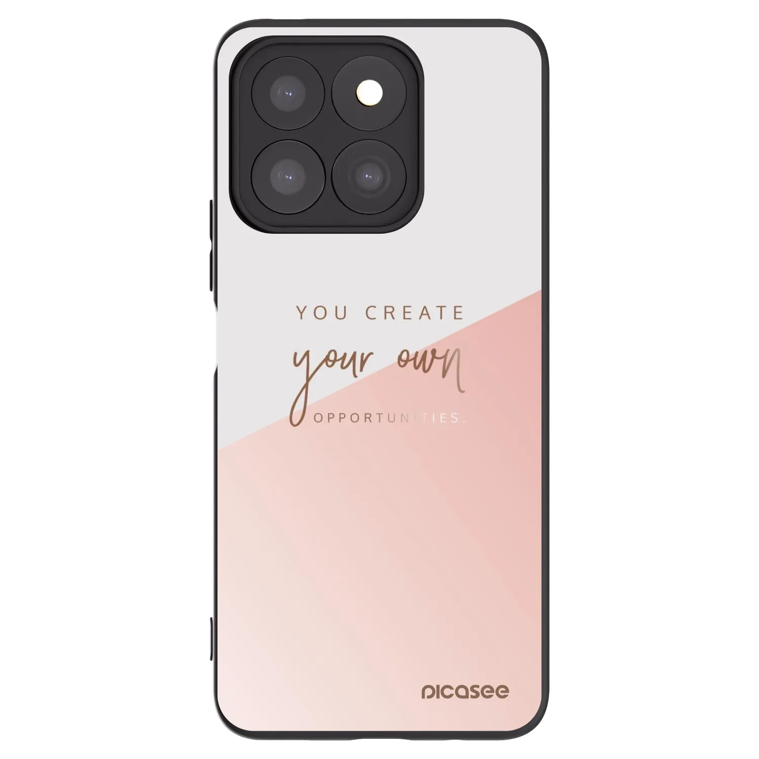 Picasee Μαύρη θήκη σιλικόνης για Honor X8c - You create your own opportunities