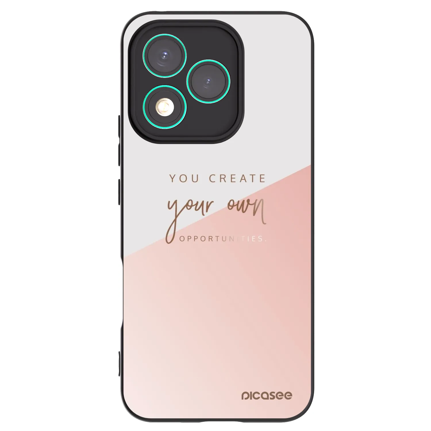 Picasee Μαύρη θήκη σιλικόνης για Honor 400 Lite 5G - You create your own opportunities