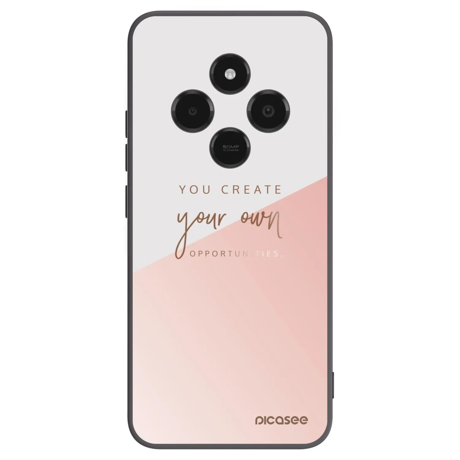 Picasee Μαύρη θήκη σιλικόνης για Xiaomi Poco C75 - You create your own opportunities