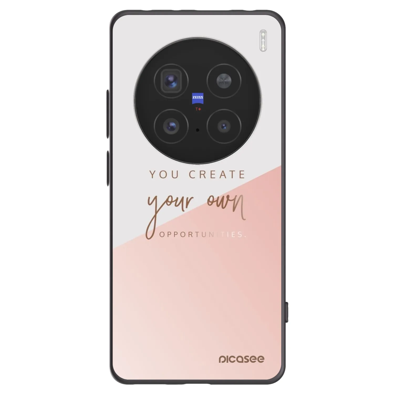 Picasee Μαύρη θήκη σιλικόνης για Vivo X200 Pro - You create your own opportunities