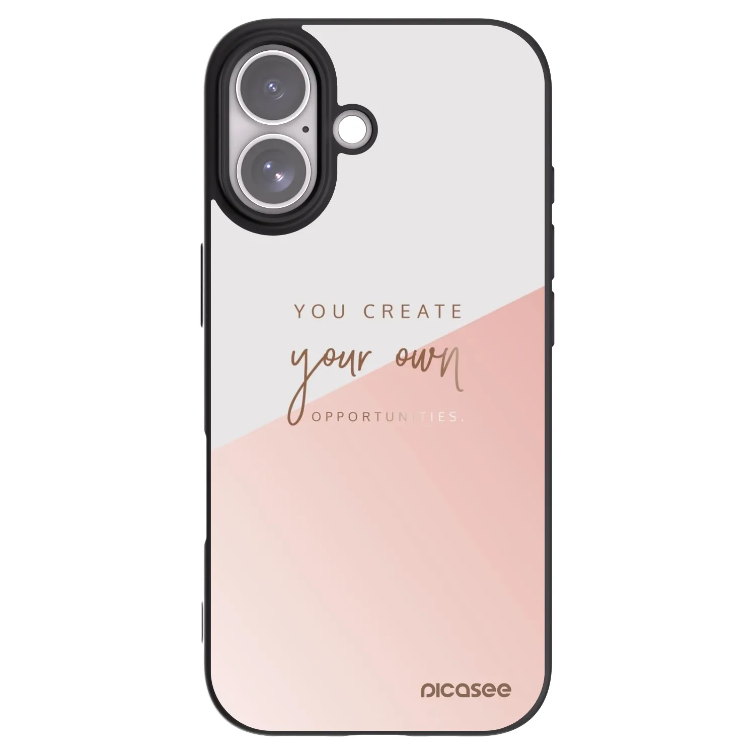 Picasee Μαύρη θήκη σιλικόνης για Apple iPhone 17 - You create your own opportunities