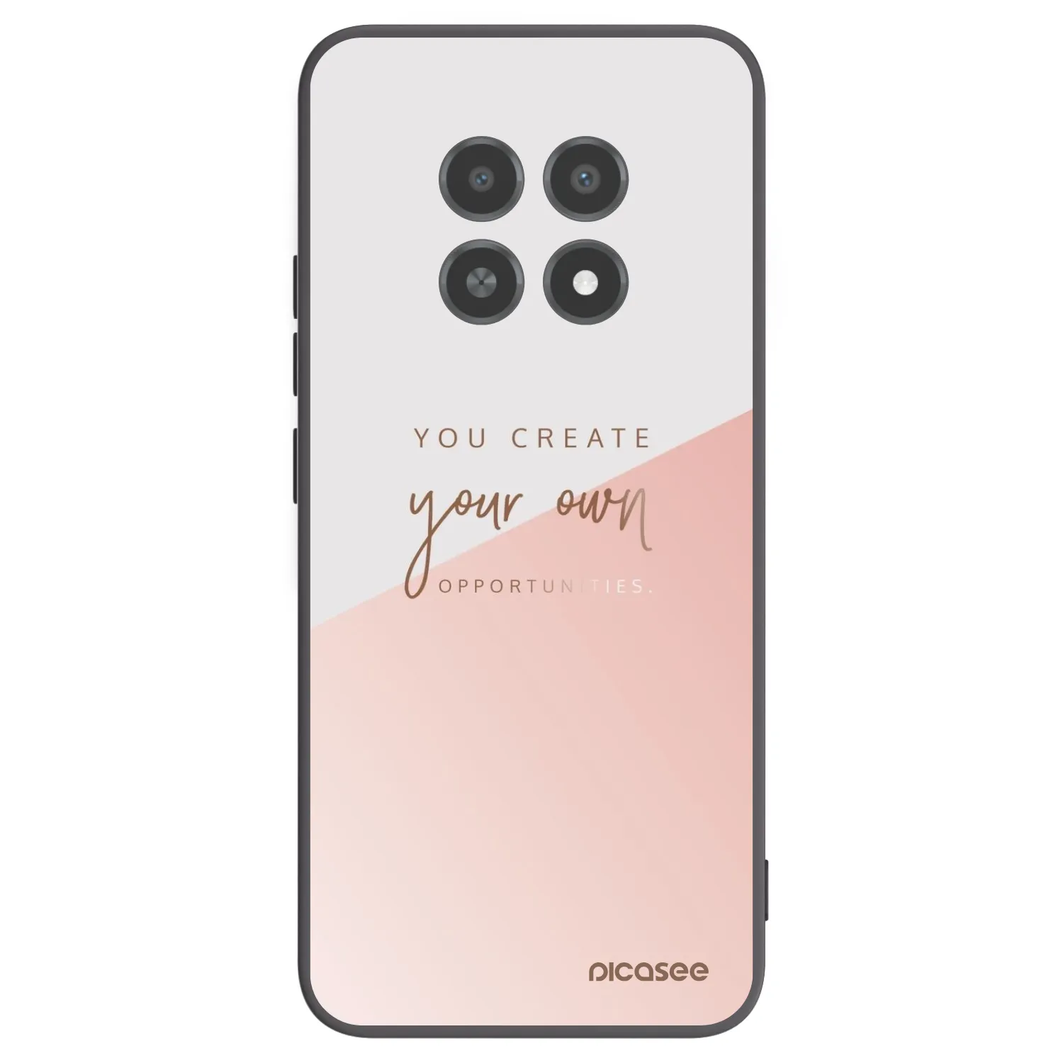 Picasee Μαύρη θήκη σιλικόνης για Realme 12X - You create your own opportunities