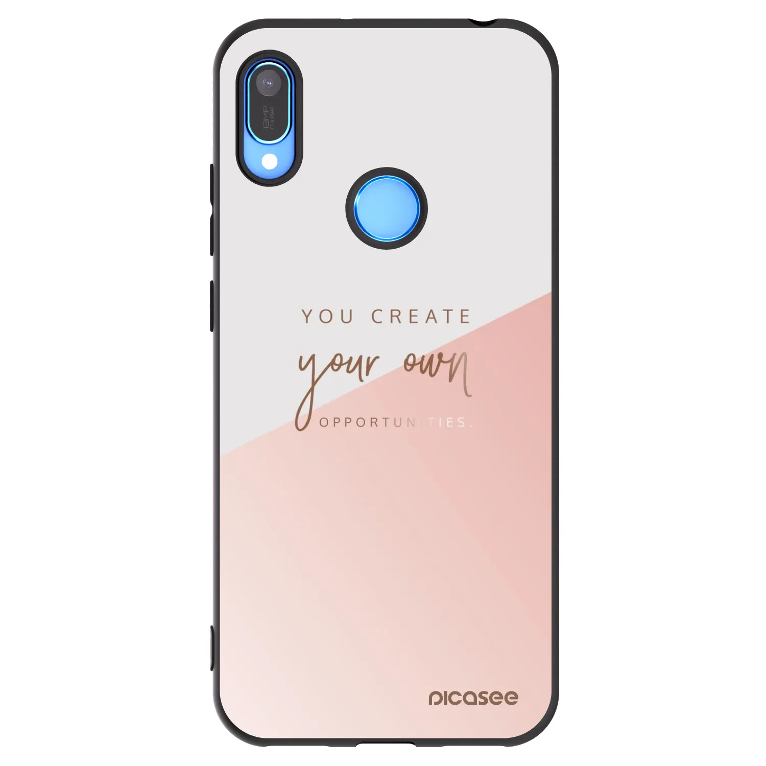Picasee Μαύρη θήκη σιλικόνης για Huawei Y6 2019 - You create your own opportunities