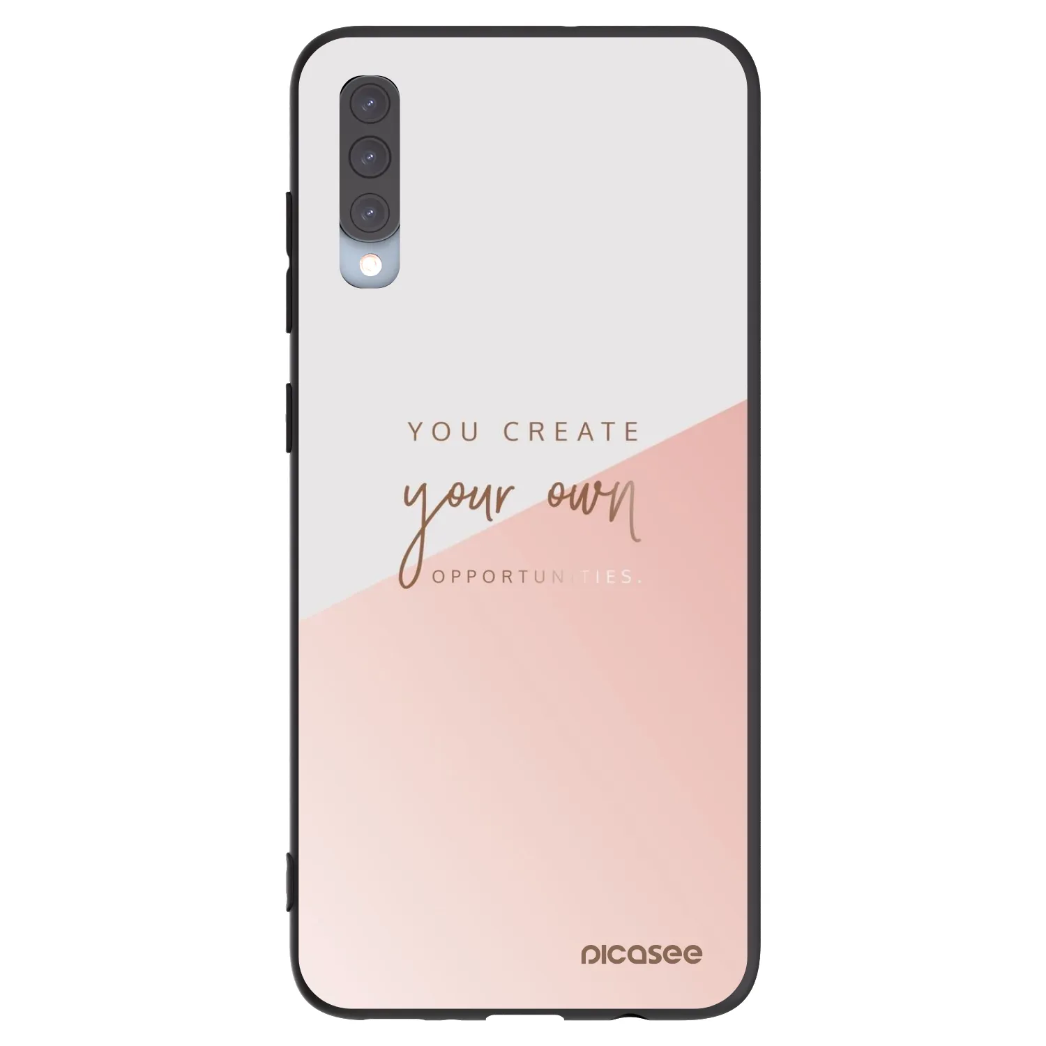 Picasee Μαύρη θήκη σιλικόνης για Samsung Galaxy A70 A705F - You create your own opportunities