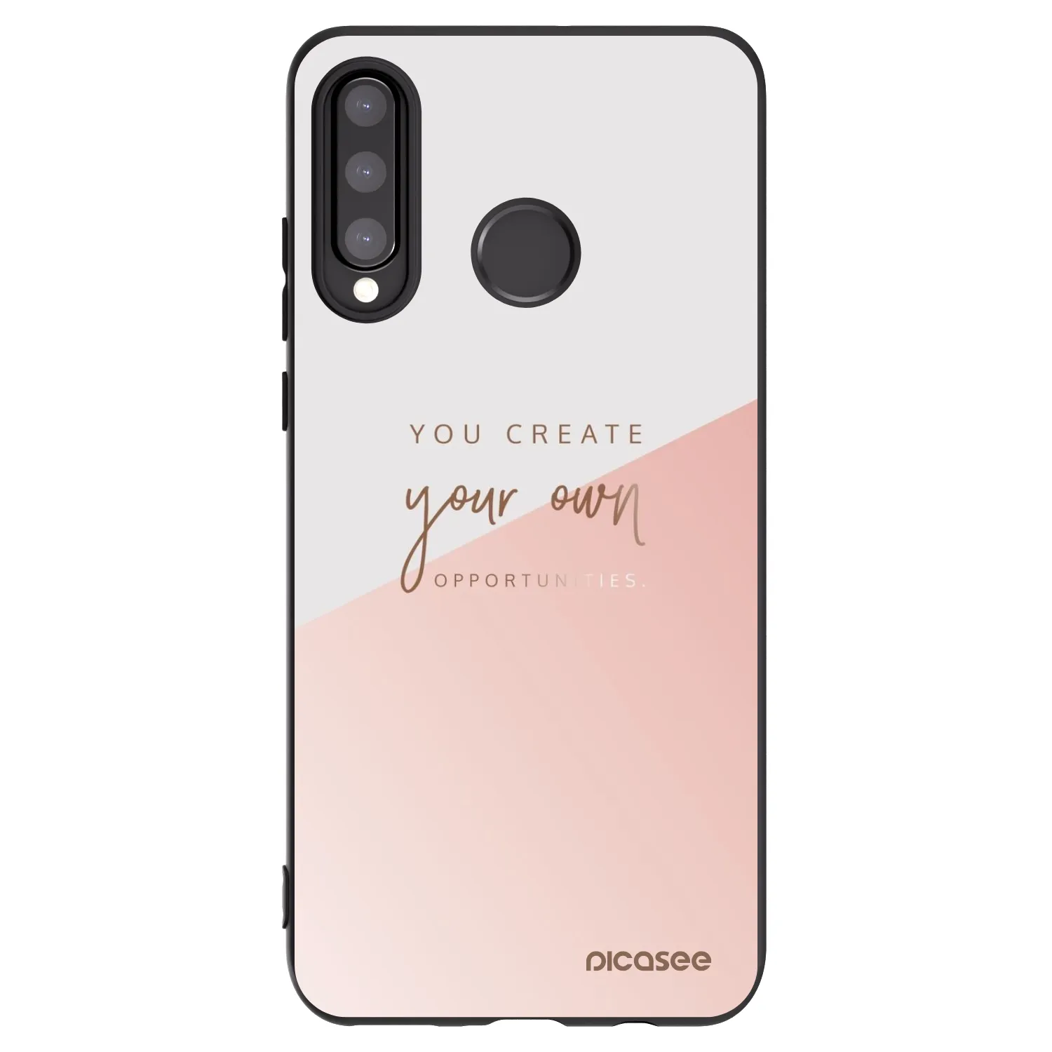Picasee Μαύρη θήκη σιλικόνης για Huawei P30 Lite - You create your own opportunities