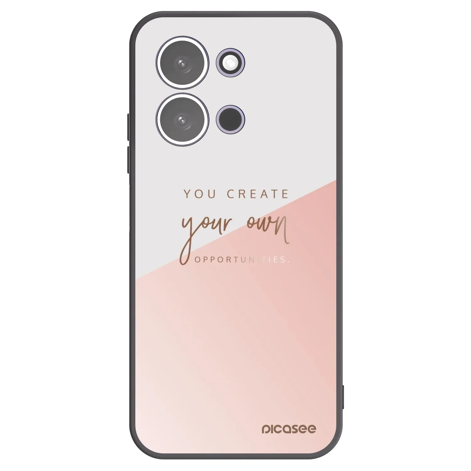 Picasee Μαύρη θήκη σιλικόνης για Xiaomi Redmi 15C 5G - You create your own opportunities