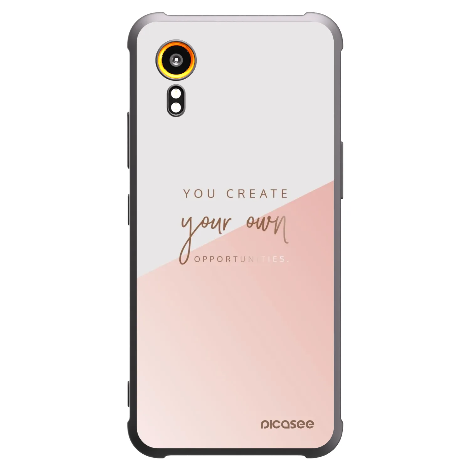 Picasee Μαύρη θήκη σιλικόνης για Samsung Galaxy Xcover 7 - You create your own opportunities